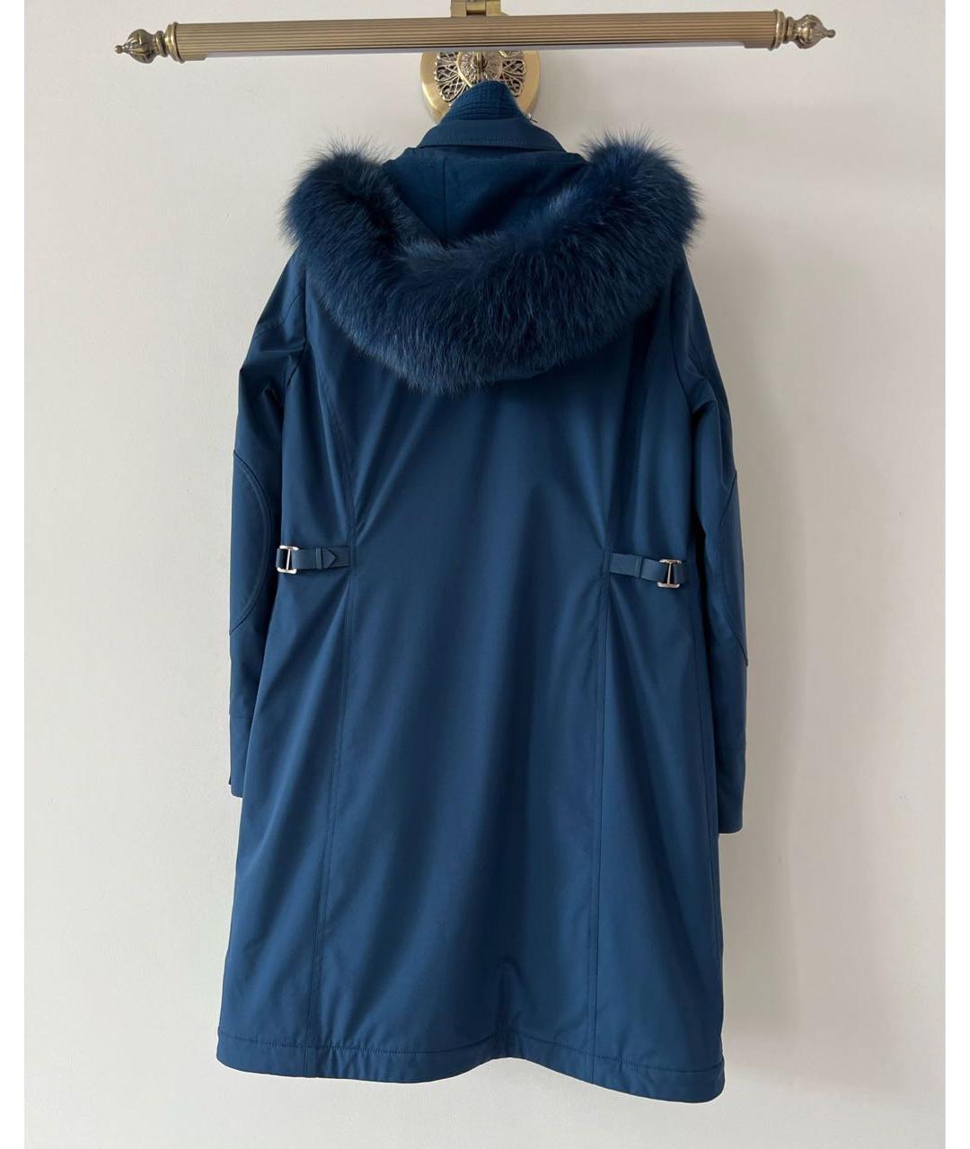 LORO PIANA Темно-синий тренч/плащ, фото 2