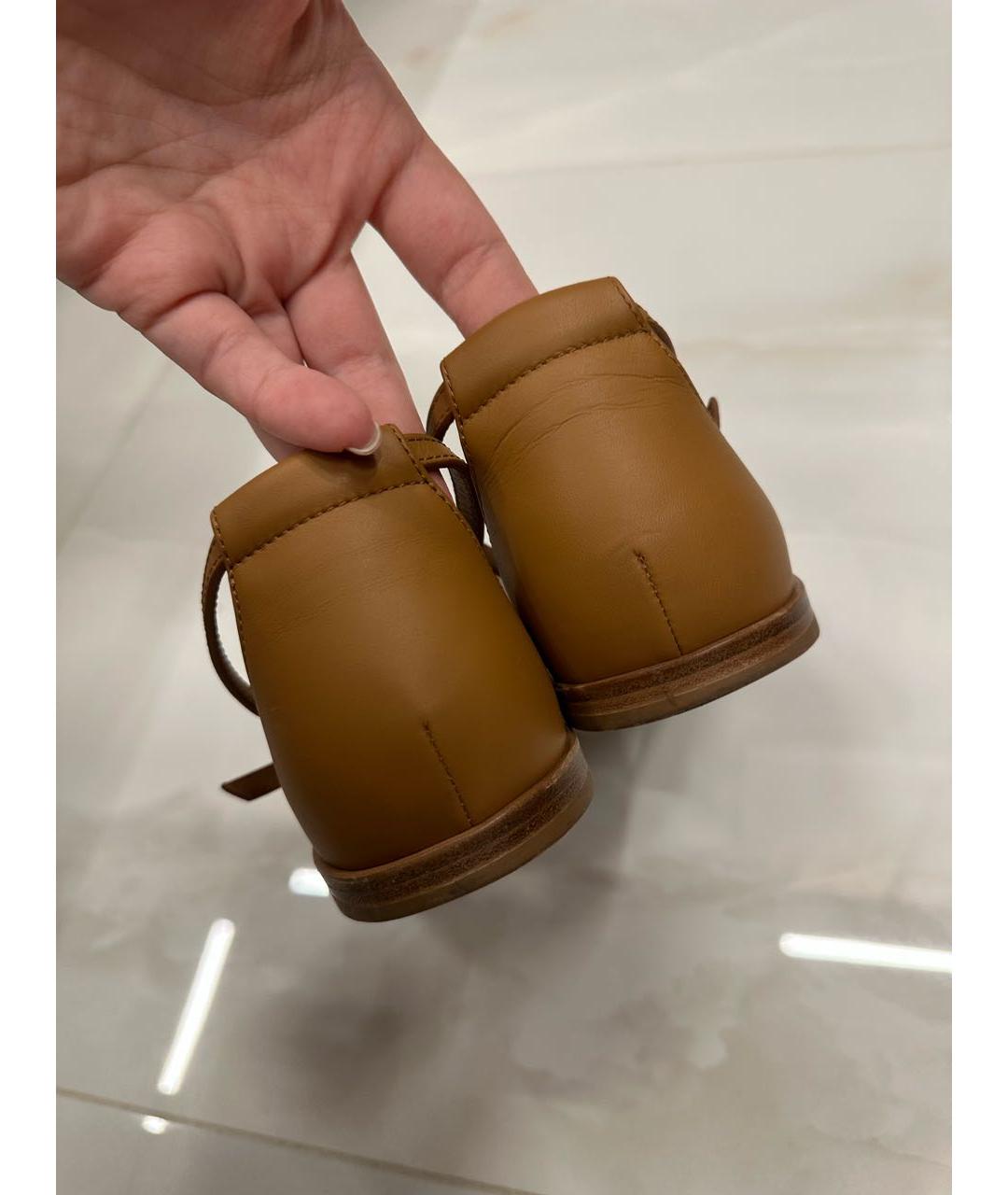 HERMES Голубые текстильные сандалии, фото 3