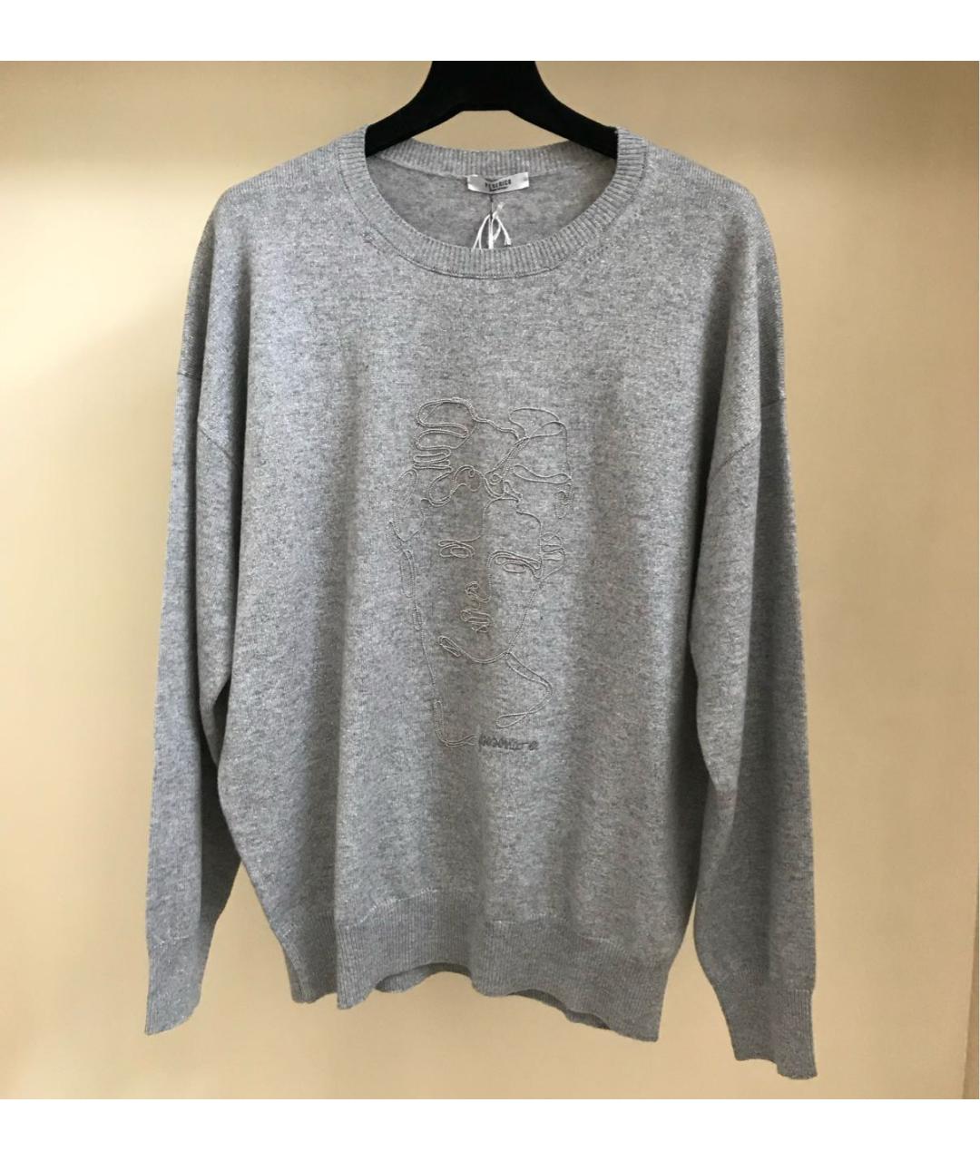 PESERICO Серый шерстяной джемпер / свитер, фото 2