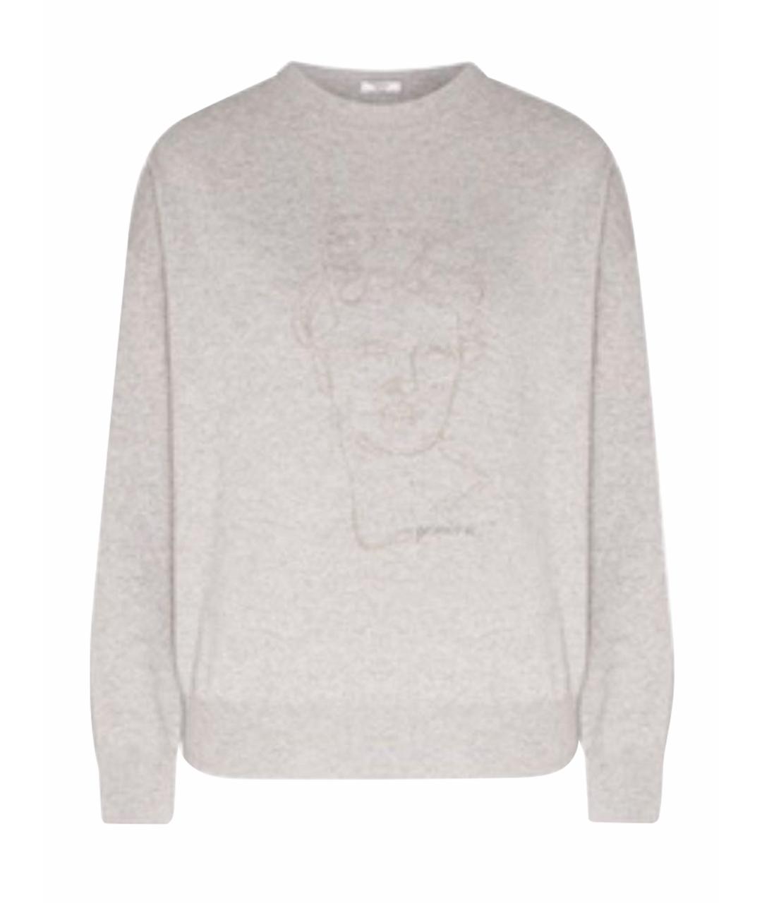 PESERICO Серый шерстяной джемпер / свитер, фото 1