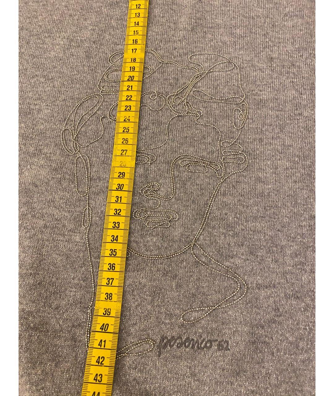 PESERICO Серый шерстяной джемпер / свитер, фото 8