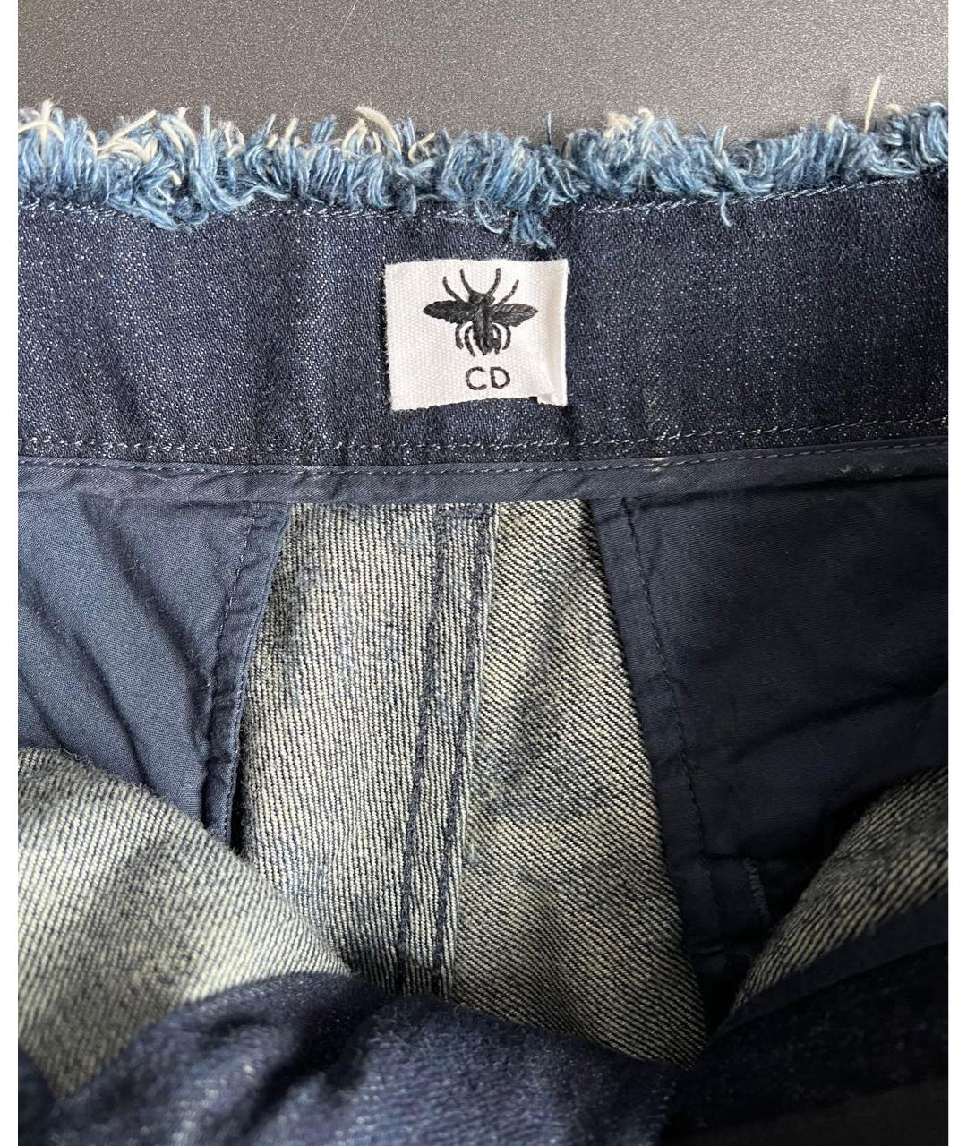 CHRISTIAN DIOR Темно-синие брюки широкие, фото 4