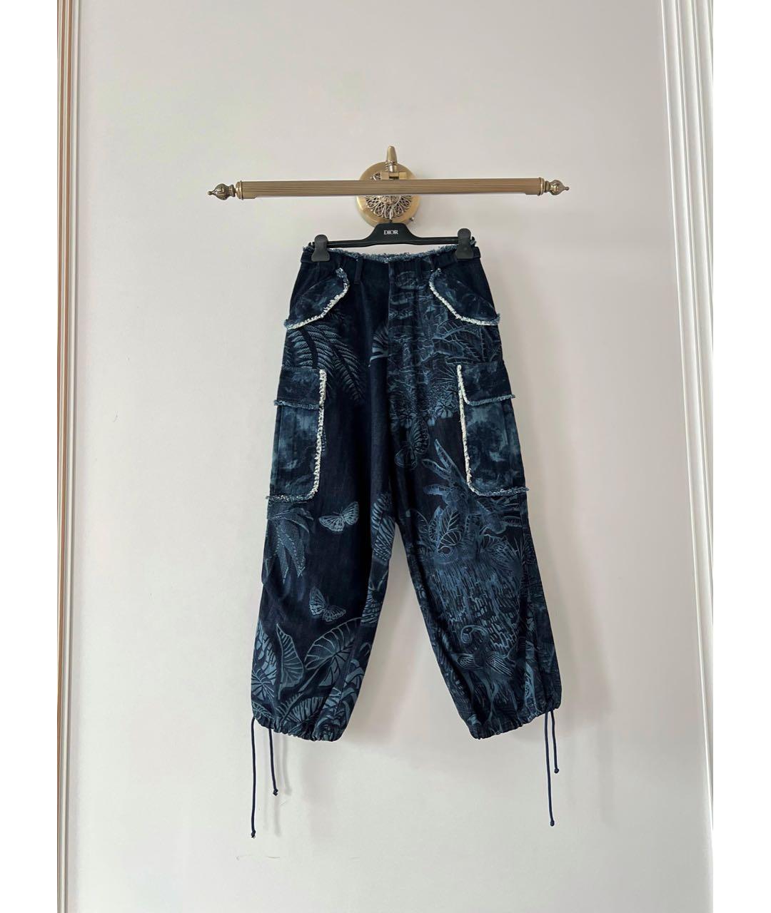 CHRISTIAN DIOR Темно-синие брюки широкие, фото 7