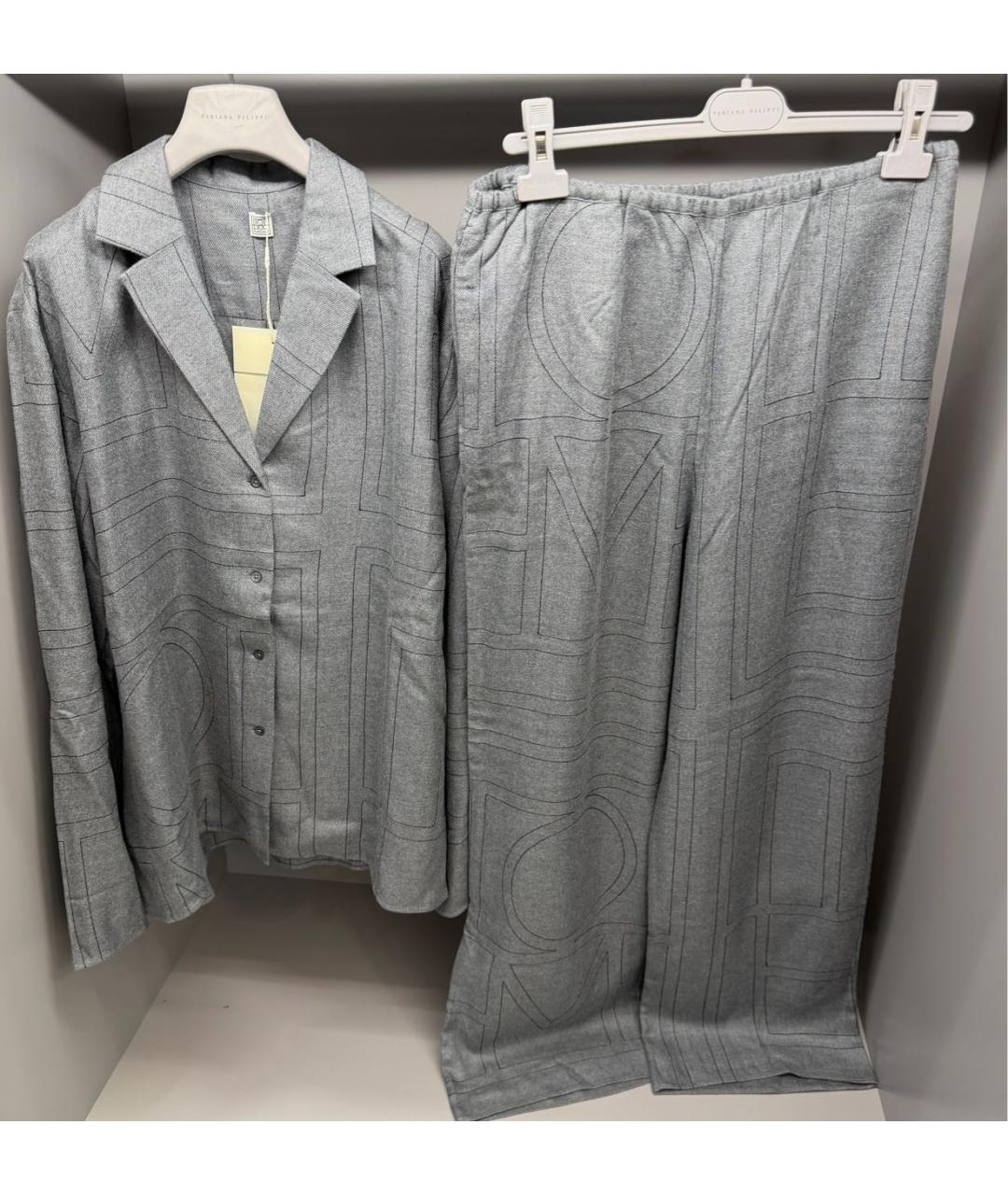 TOTEME Серый костюм с брюками, фото 3