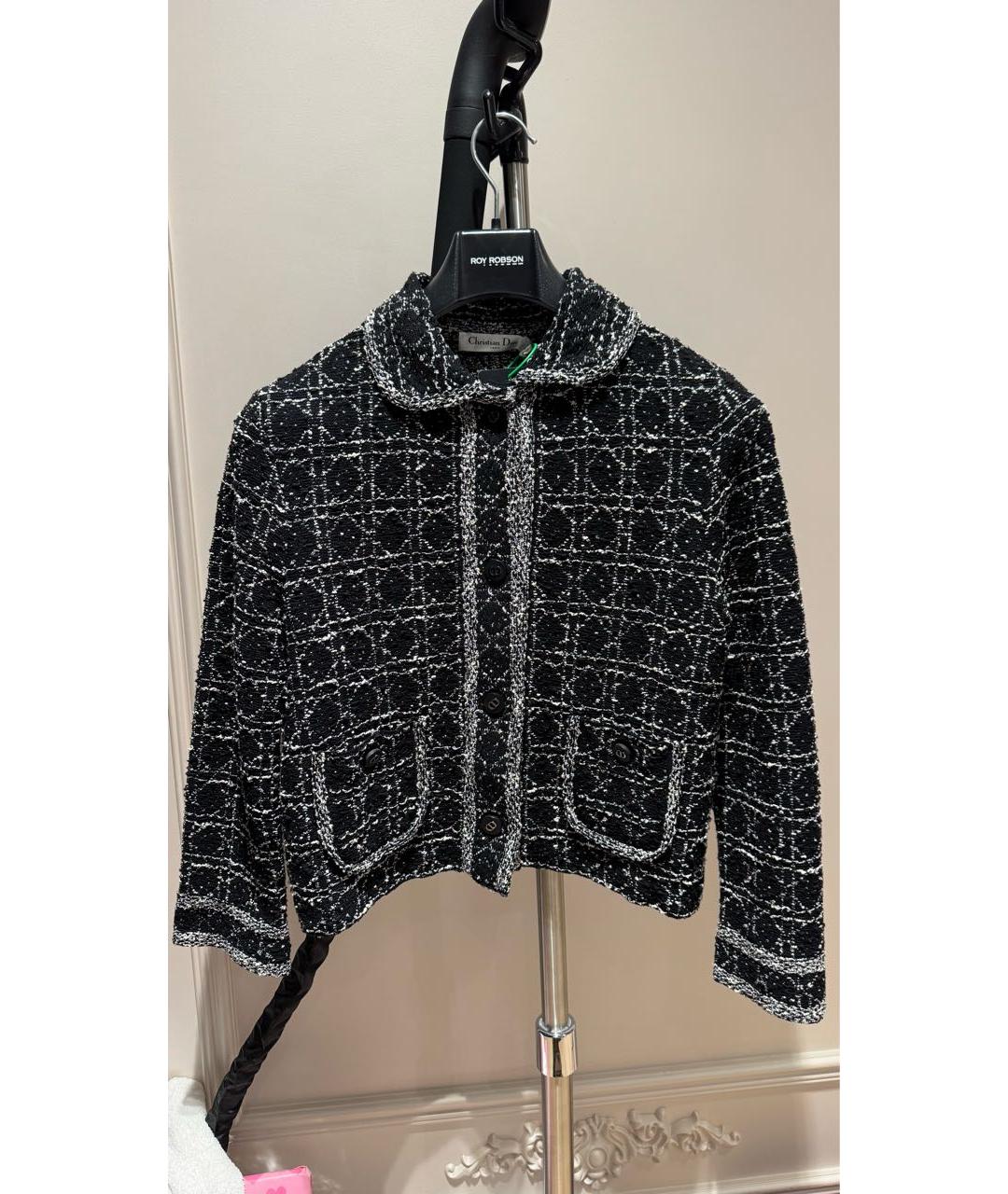 CHRISTIAN DIOR Черный хлопковый жакет/пиджак, фото 6