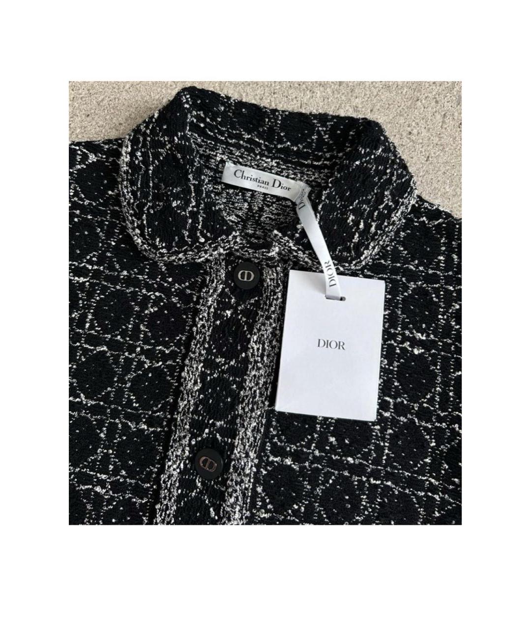 CHRISTIAN DIOR Черный хлопковый жакет/пиджак, фото 3