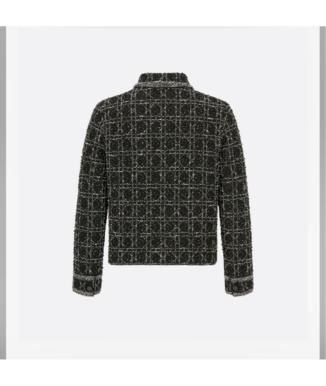 CHRISTIAN DIOR Черный хлопковый жакет/пиджак, фото 2