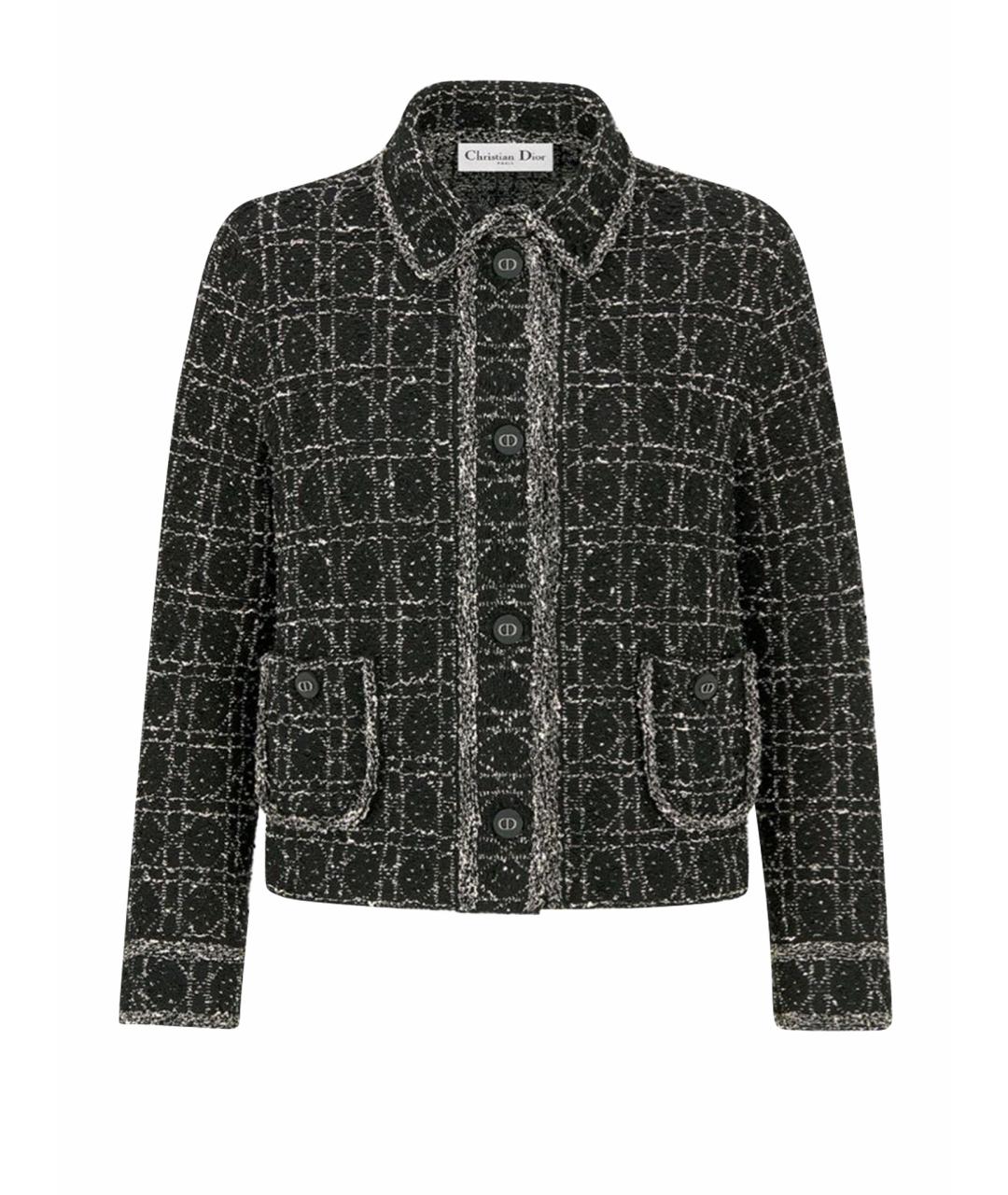 CHRISTIAN DIOR Черный хлопковый жакет/пиджак, фото 1