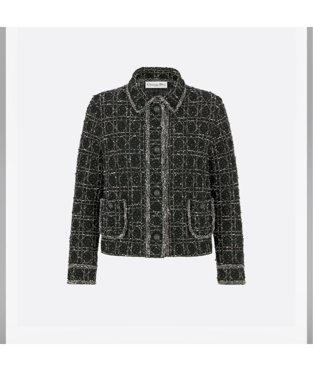 CHRISTIAN DIOR Черный хлопковый жакет/пиджак, фото 7