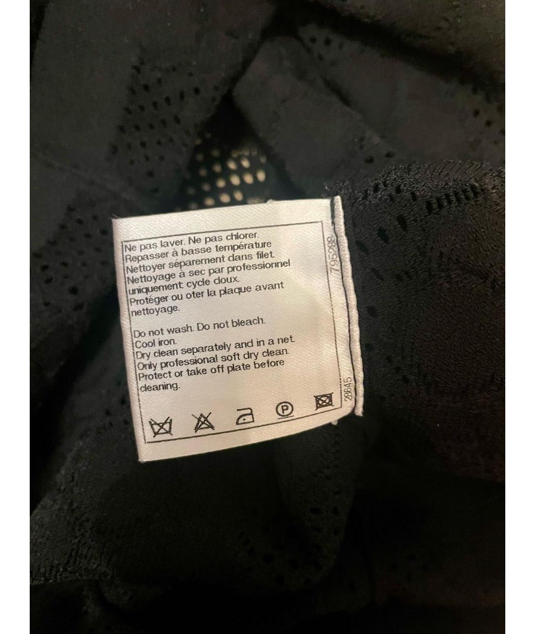 CHANEL Черная вискозная майка, фото 6