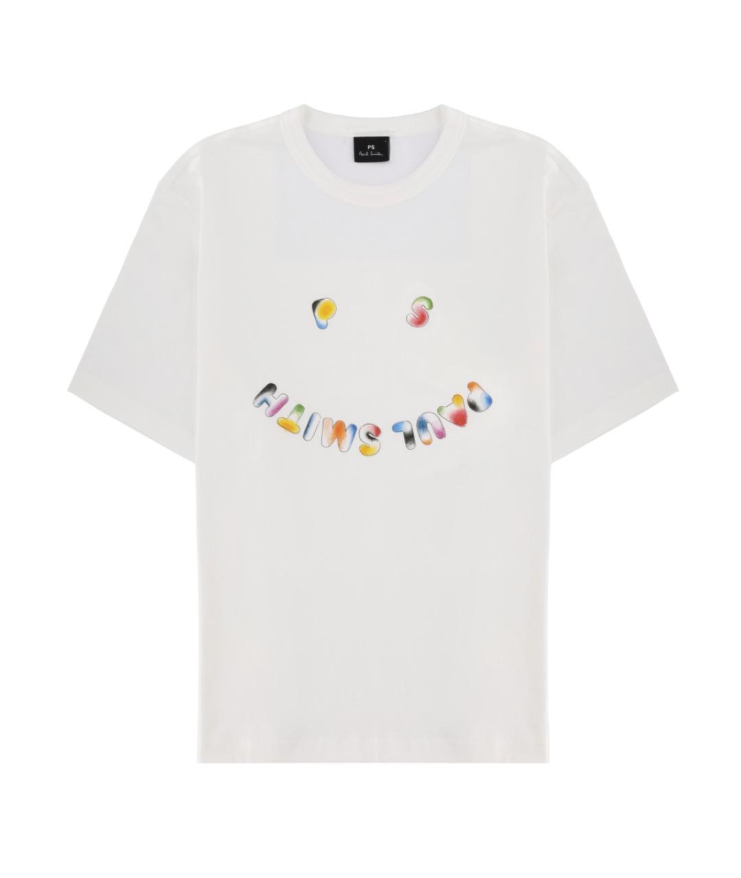 PS BY PAUL SMITH Белая хлопковая футболка, фото 1