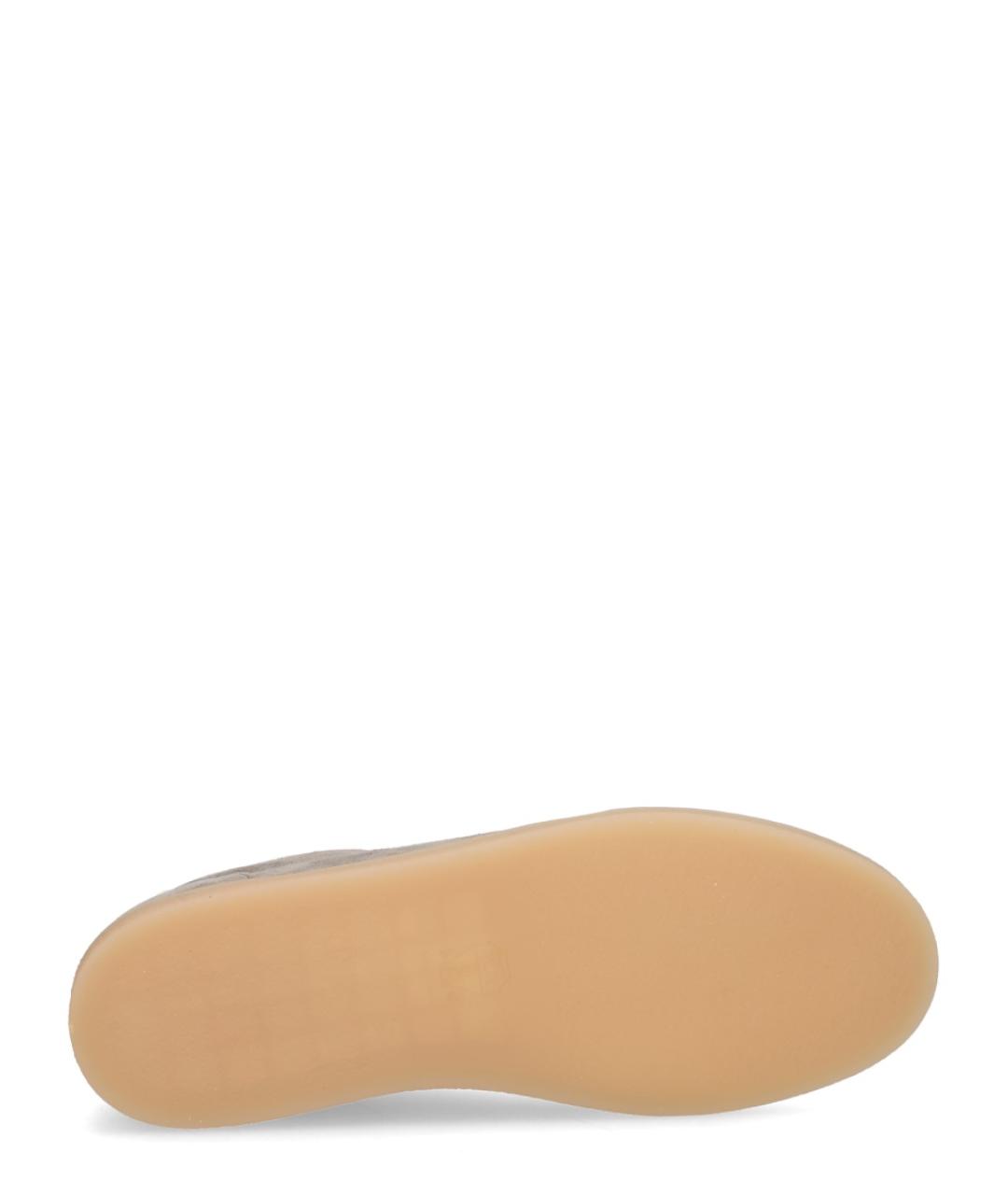 BRUNELLO CUCINELLI Серые замшевые низкие кроссовки / кеды, фото 6