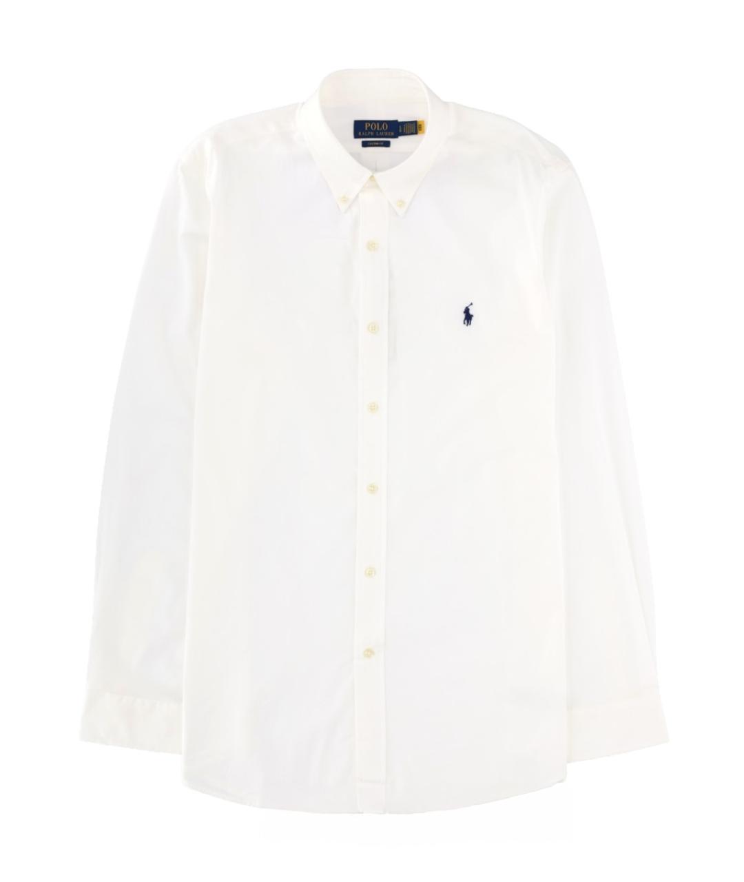 POLO RALPH LAUREN Белая хлопковая классическая рубашка, фото 1