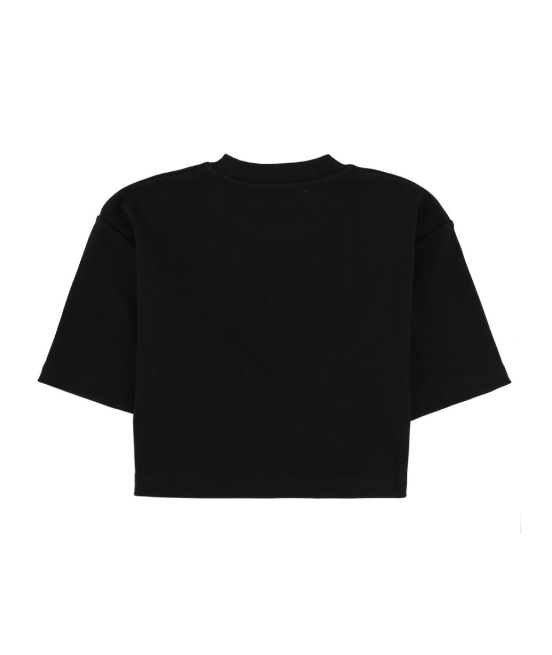 OFF-WHITE Черная хлопковая футболка, фото 3