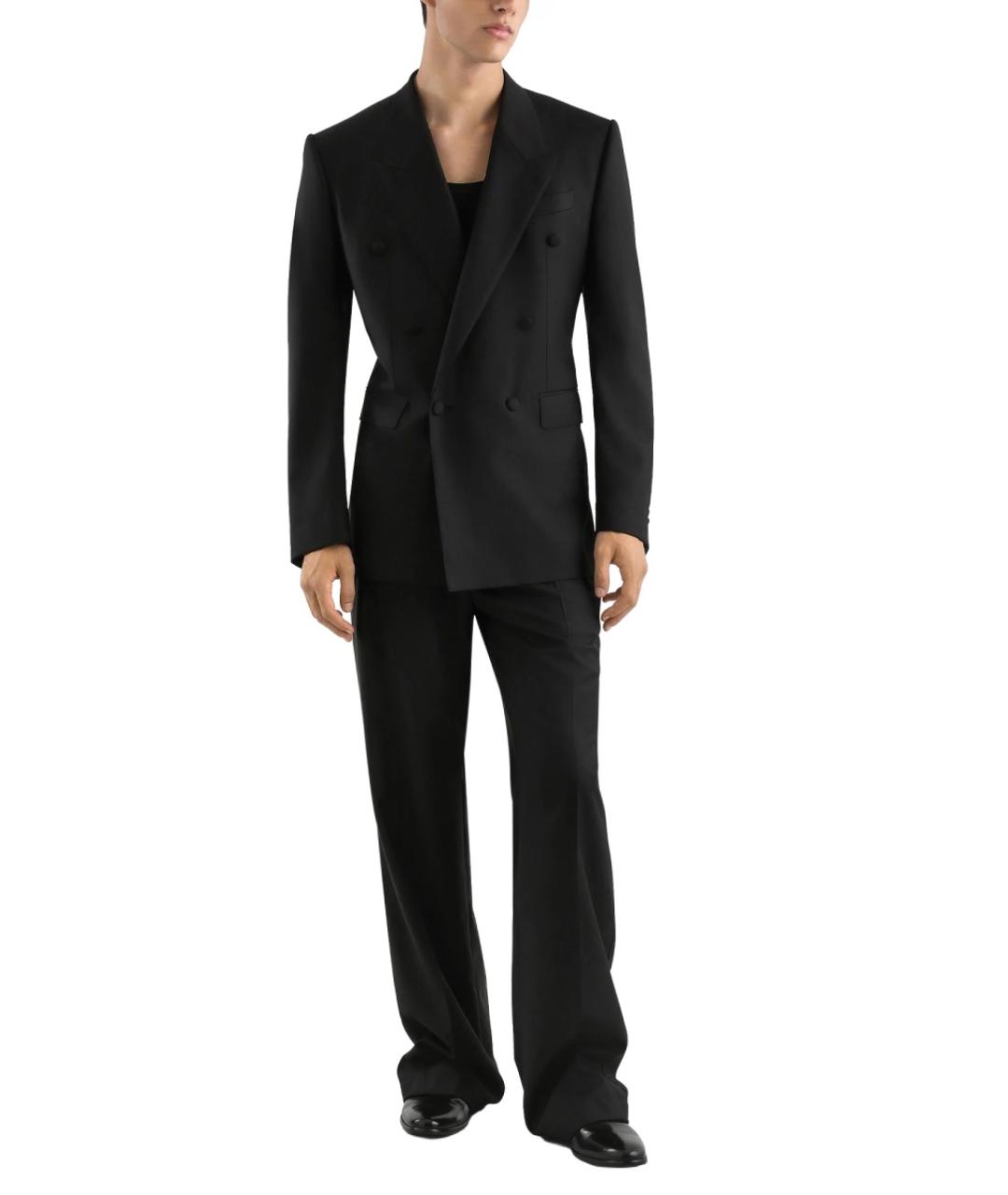 DOLCE&GABBANA Черный шерстяной пиджак, фото 2