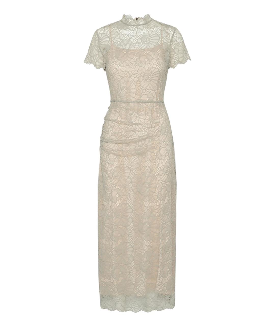 ROTATE Серое полиэстеровое вечернее платье, фото 1