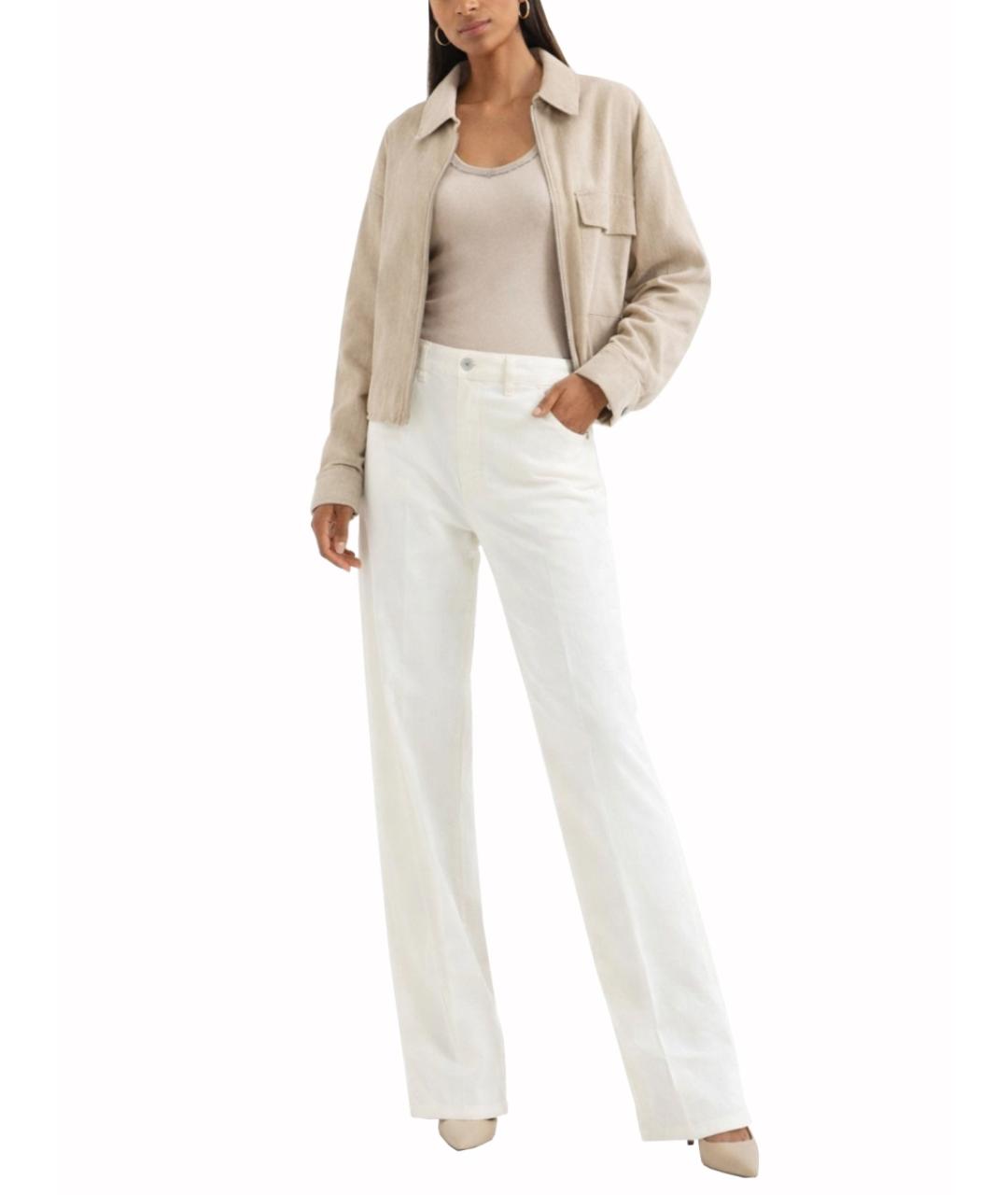 BRUNELLO CUCINELLI Бежевая хлопковая майка, фото 2