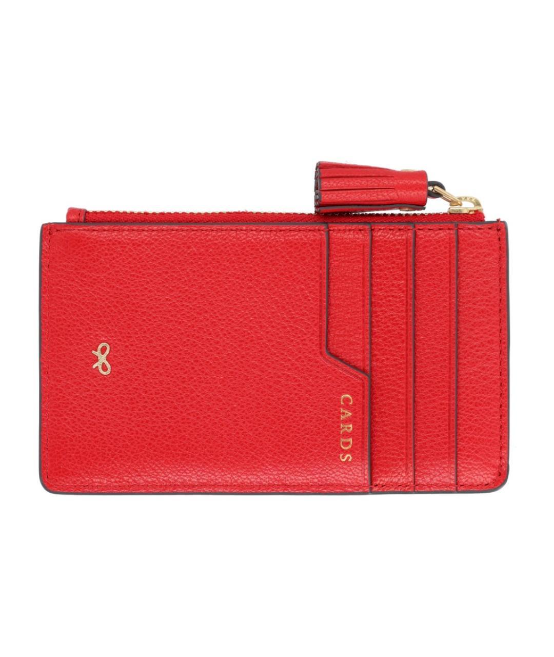 ANYA HINDMARCH Красный кожаный кошелек, фото 2