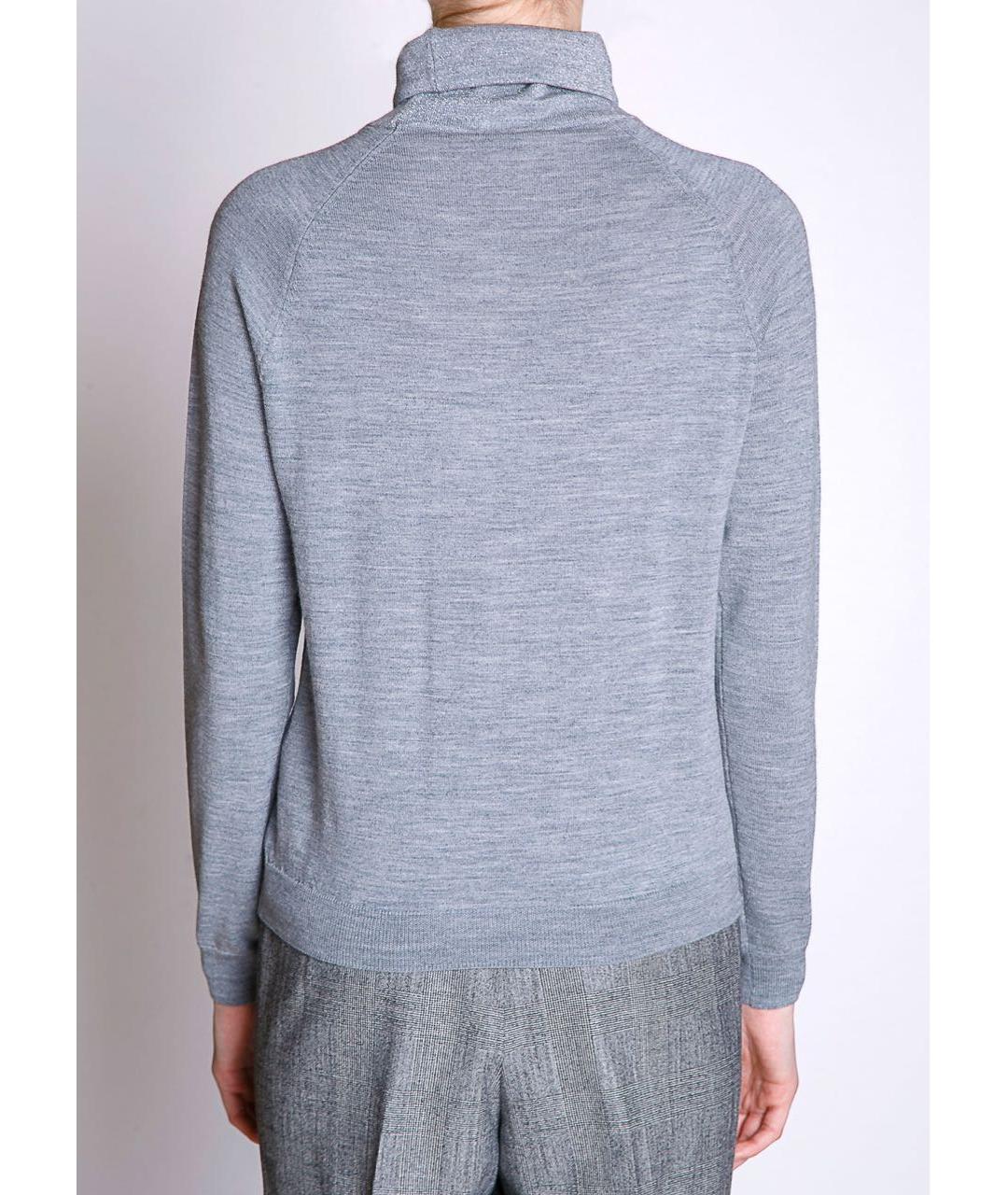 PESERICO Серая шерстяная водолазка, фото 4