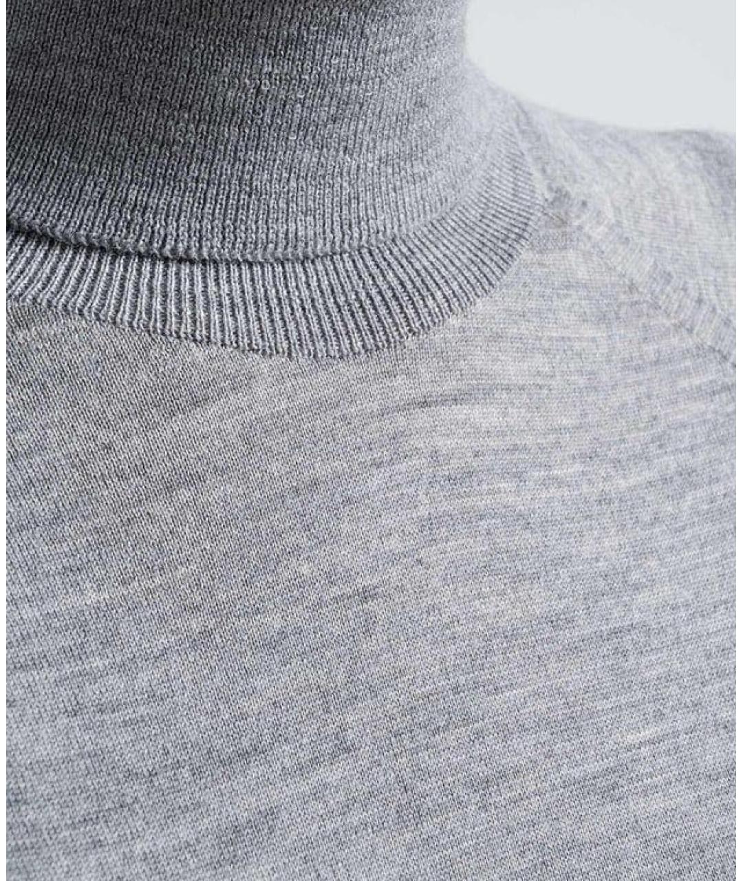 PESERICO Серая шерстяная водолазка, фото 5