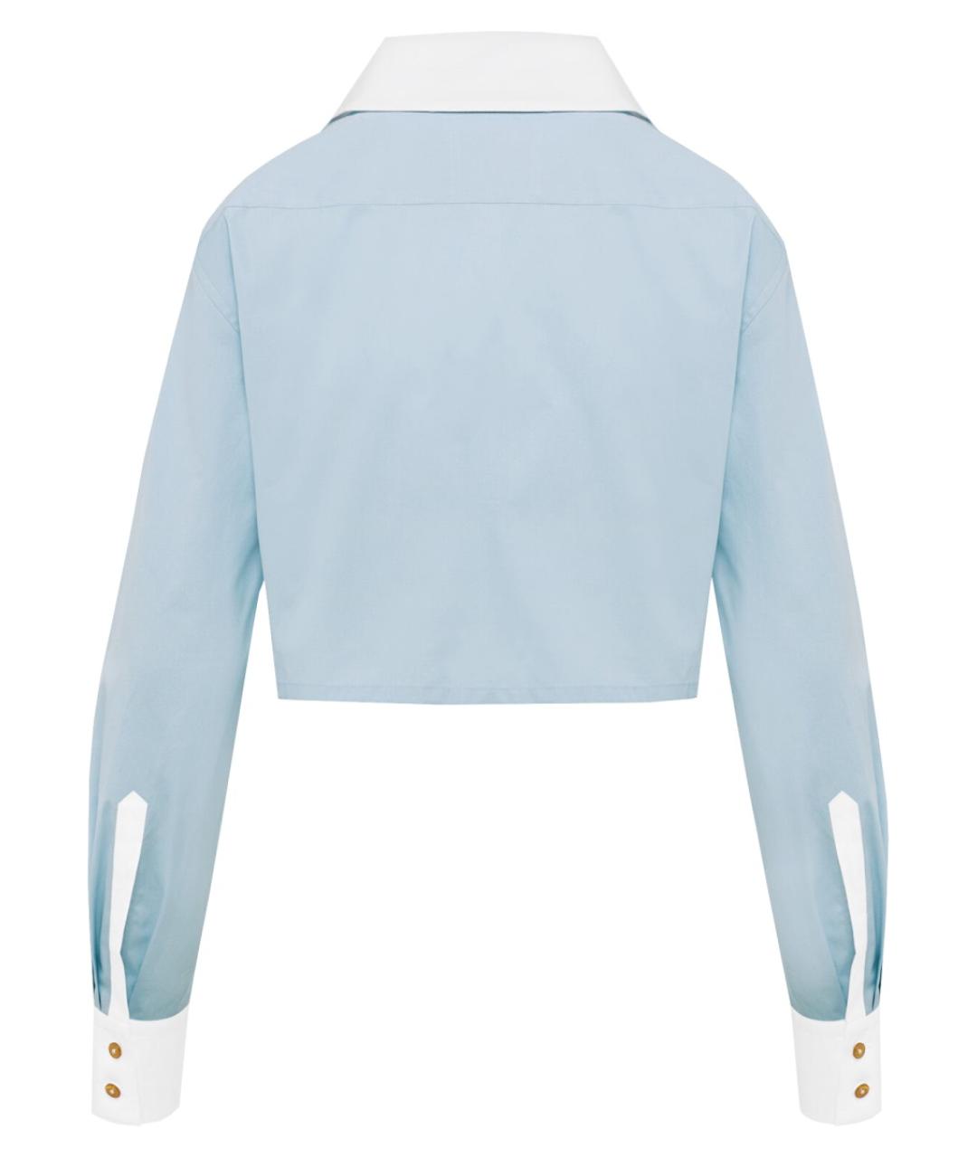 VIVIENNE WESTWOOD Синяя хлопковая рубашка, фото 2