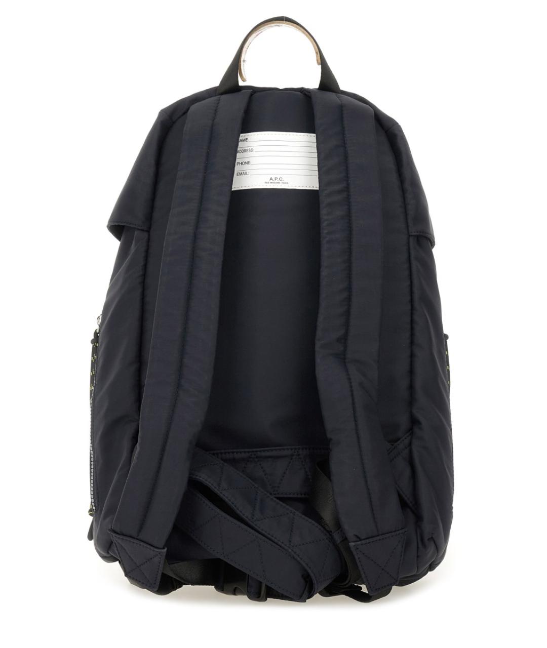 A.P.C. Темно-синий синтетический рюкзак, фото 3