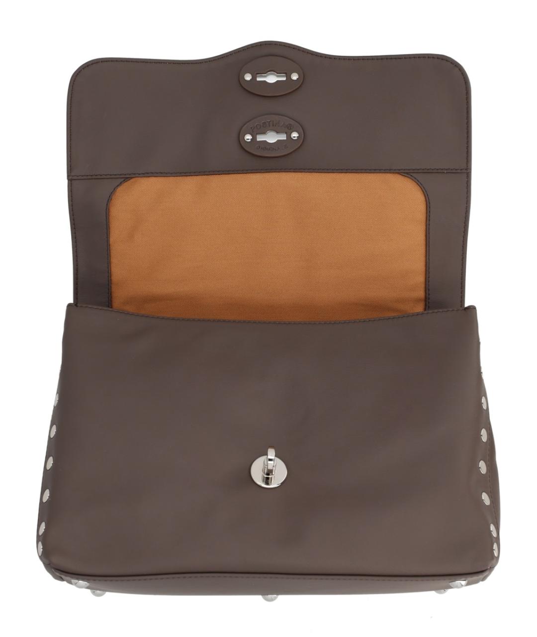 ZANELLATO Коричневая кожаная сумка тоут, фото 3