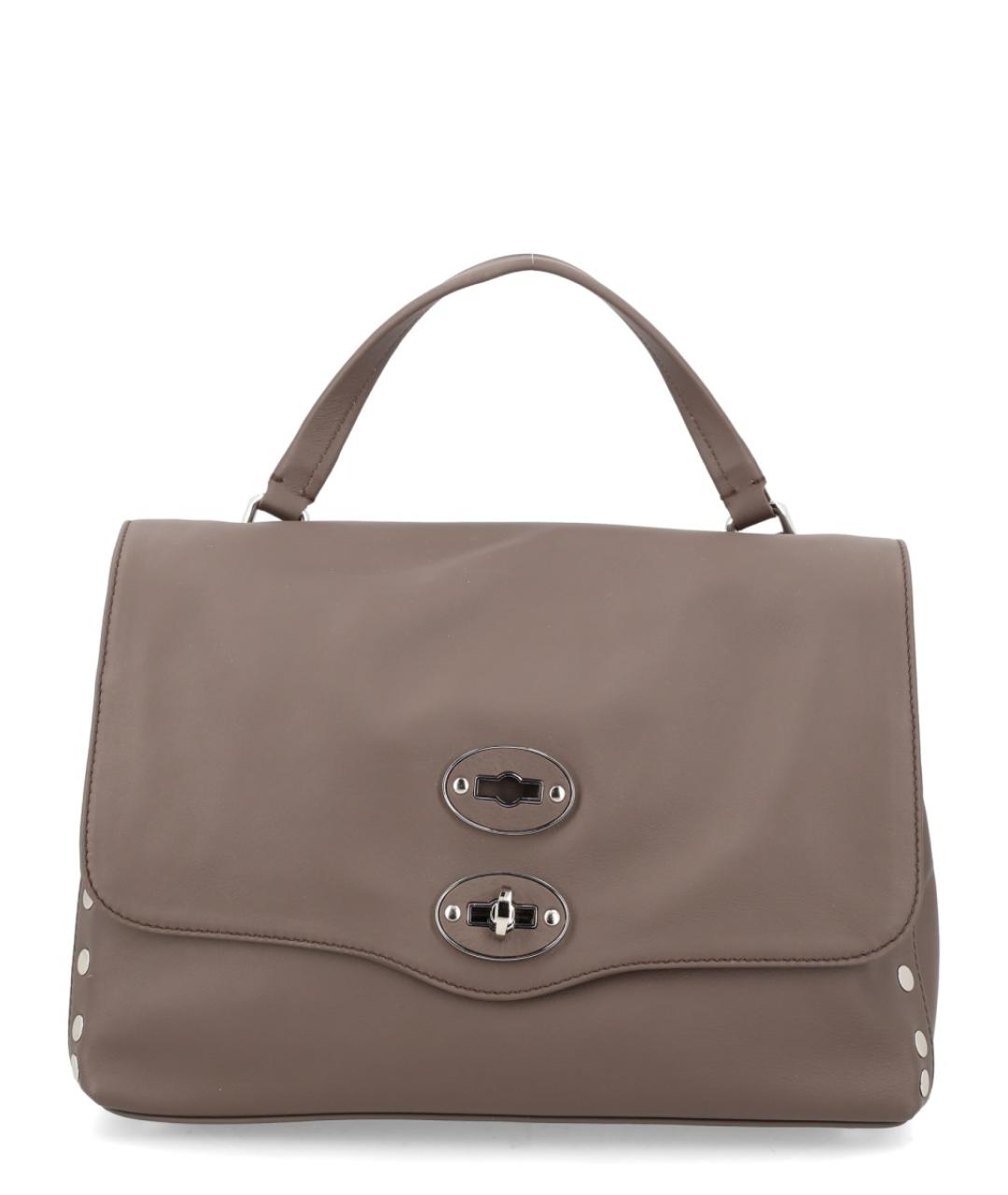 ZANELLATO Коричневая кожаная сумка тоут, фото 1