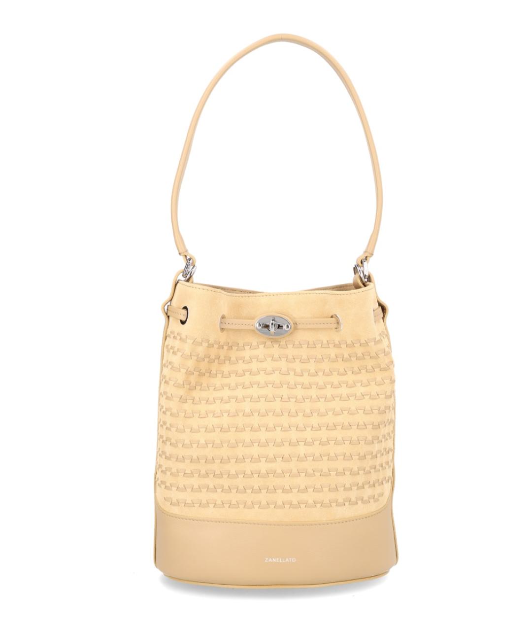 ZANELLATO Бежевая замшевая сумка через плечо, фото 1