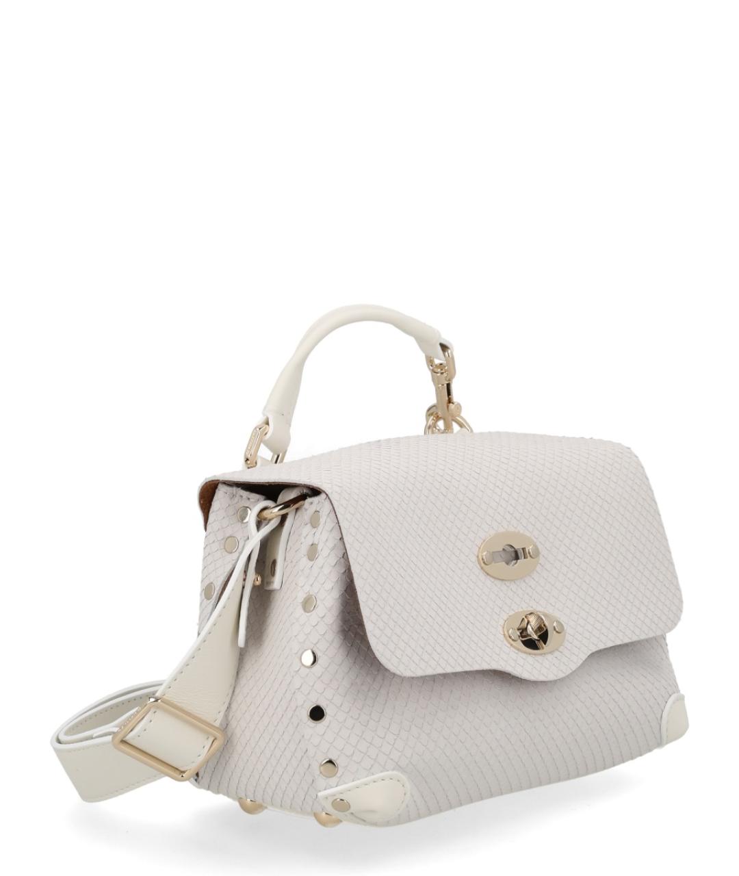 ZANELLATO Белая кожаная сумка тоут, фото 2