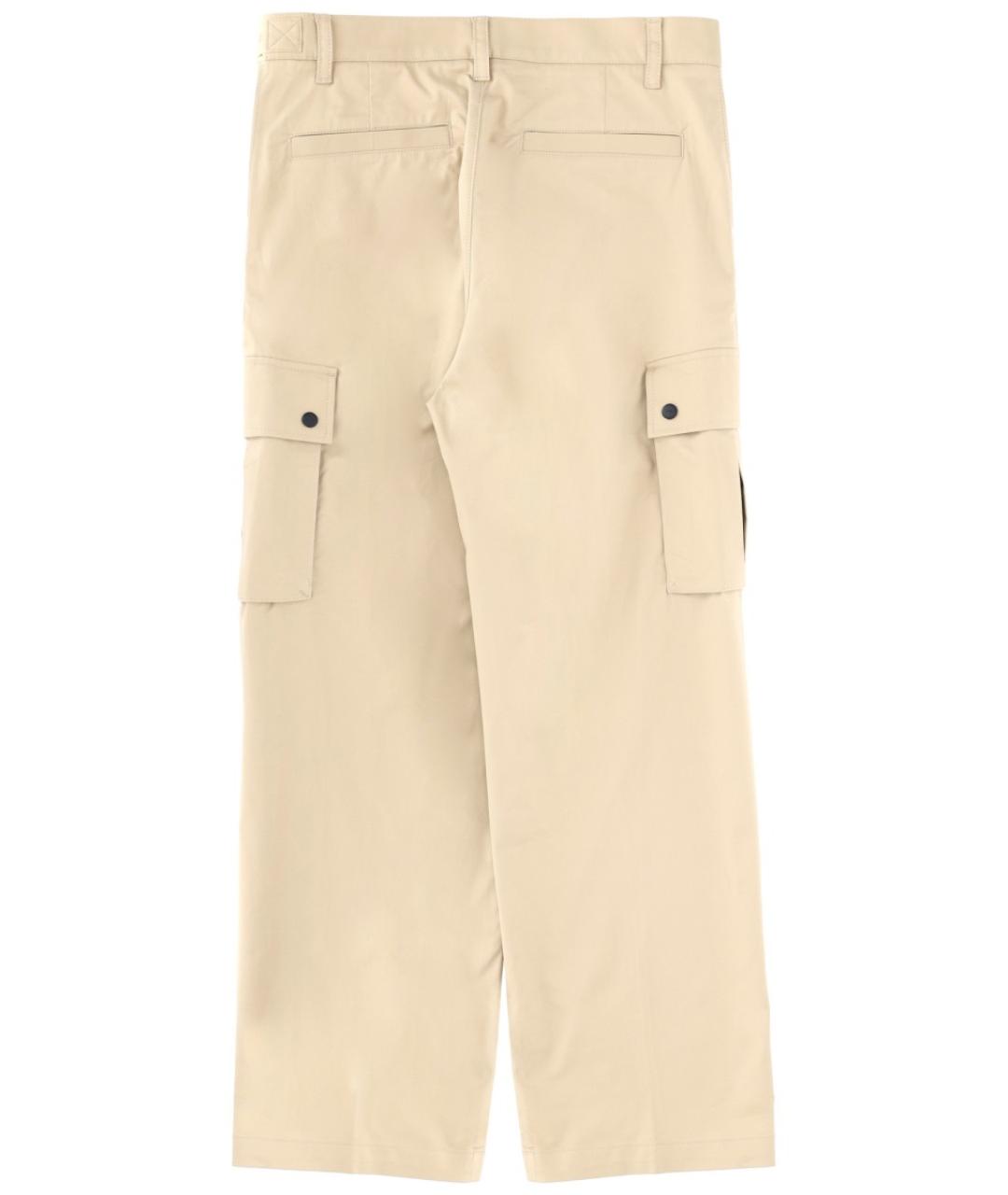 HUGO Бежевые хлопковые повседневные брюки, фото 2