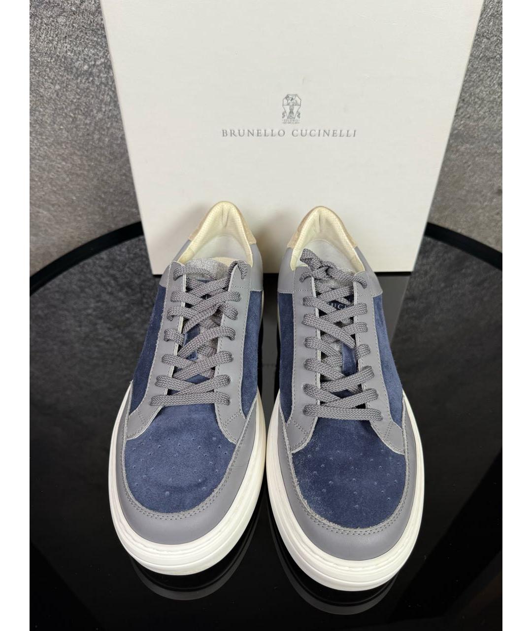 BRUNELLO CUCINELLI Мульти замшевые низкие кроссовки / кеды, фото 2