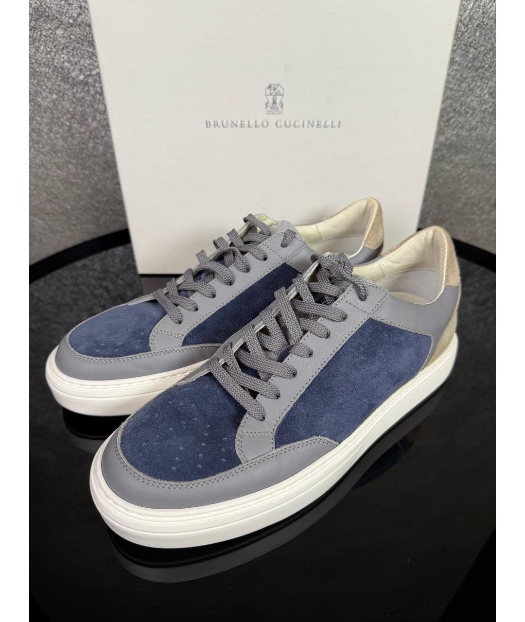 BRUNELLO CUCINELLI Мульти замшевые низкие кроссовки / кеды, фото 3