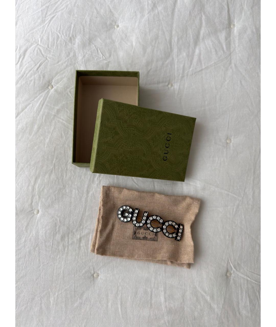 GUCCI Черная заколка, фото 3