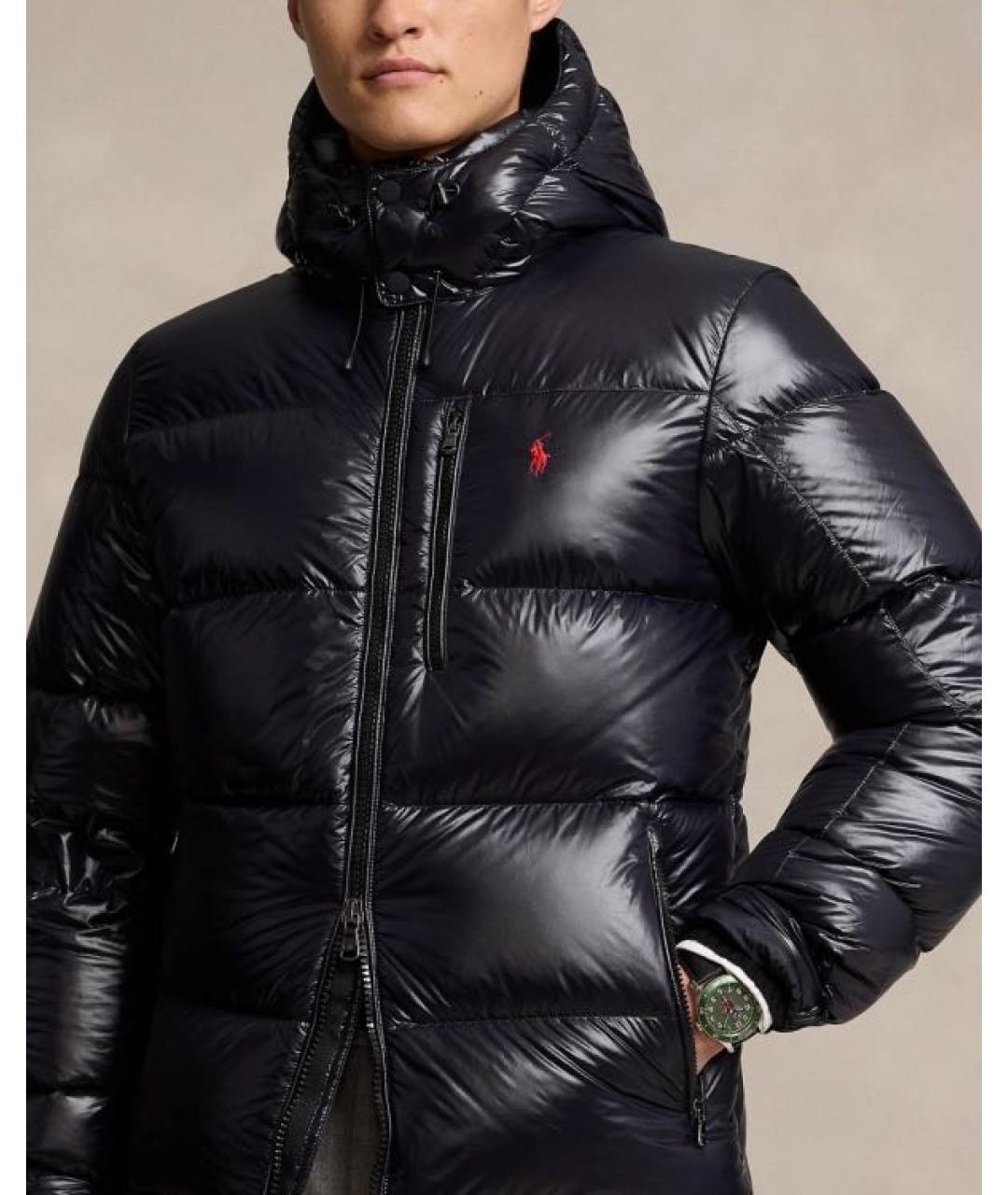 POLO RALPH LAUREN Черный пуховик, фото 4