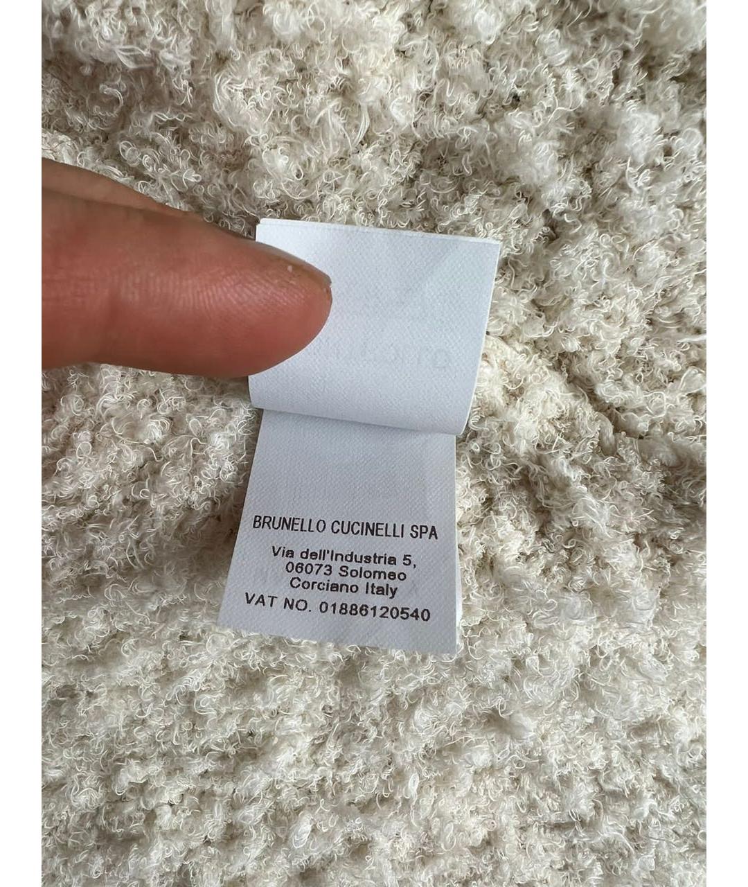 BRUNELLO CUCINELLI Бежевый кардиган, фото 8
