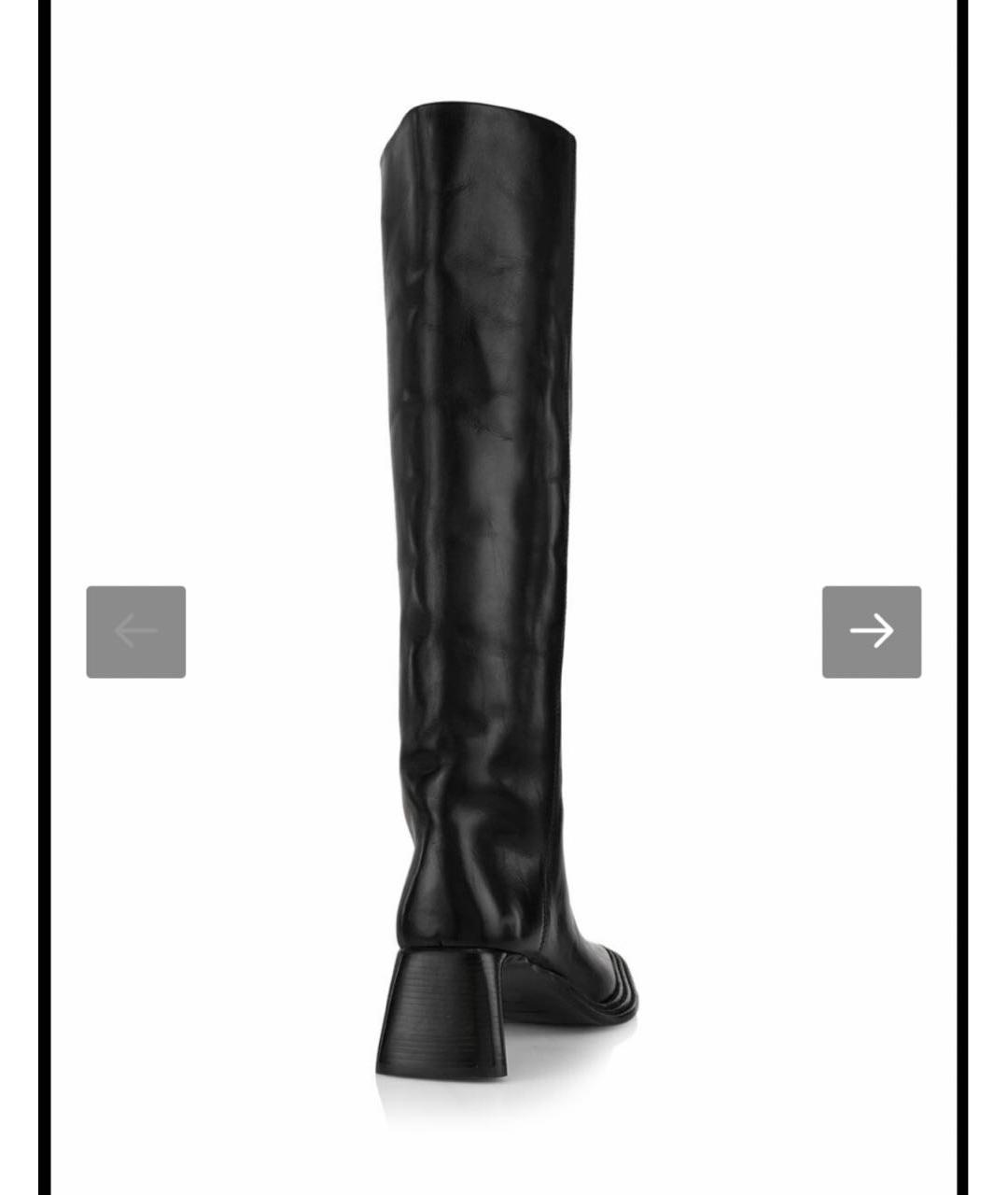 ALEXANDER WANG Черные кожаные сапоги, фото 2