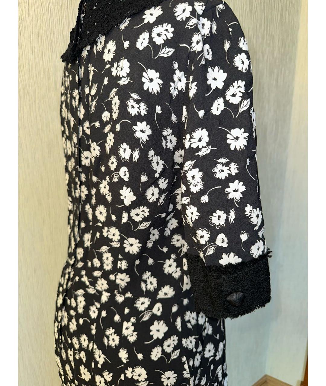 DOLCE&GABBANA Черное вискозное повседневное платье, фото 4