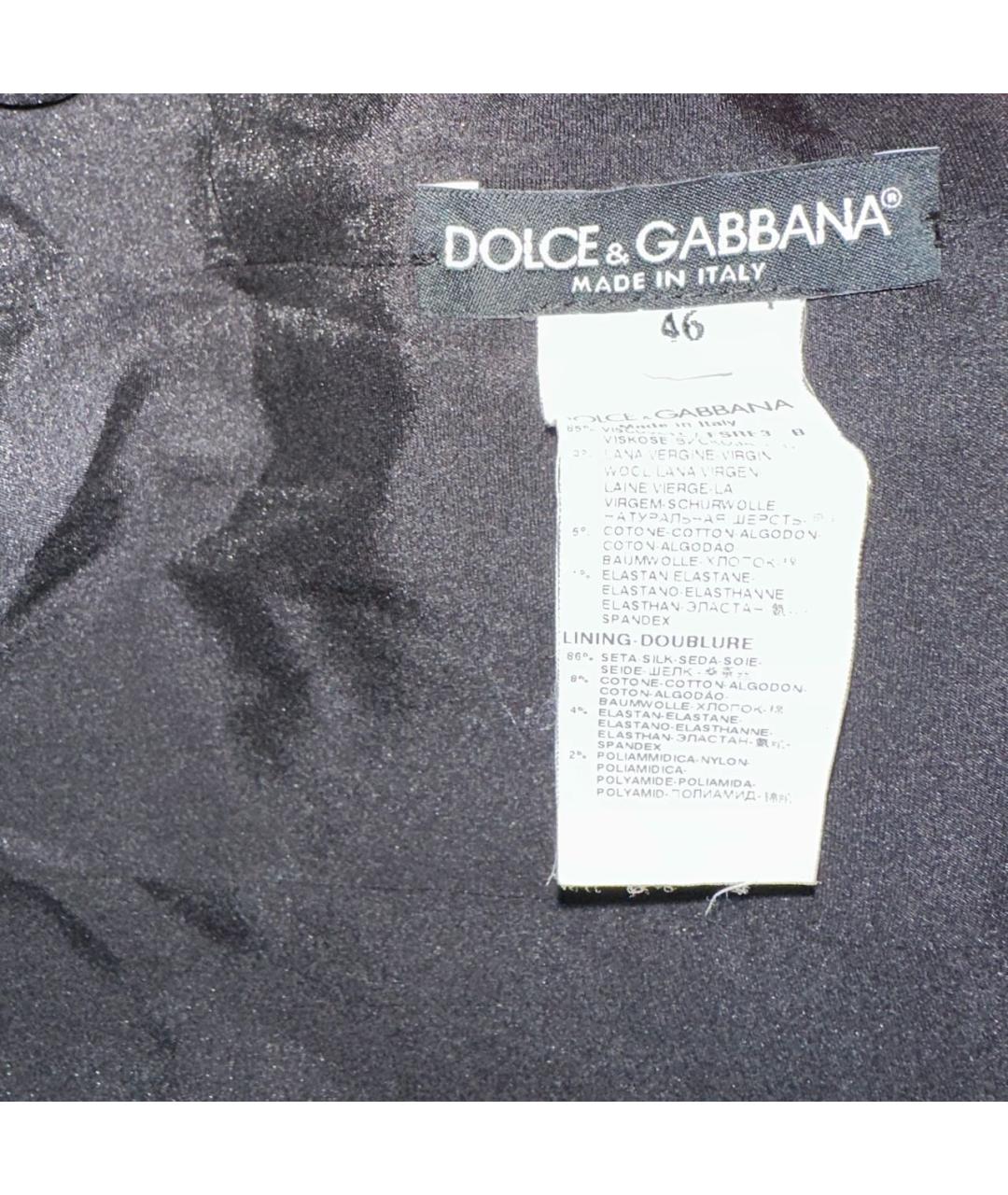 DOLCE&GABBANA Черное вискозное повседневное платье, фото 5