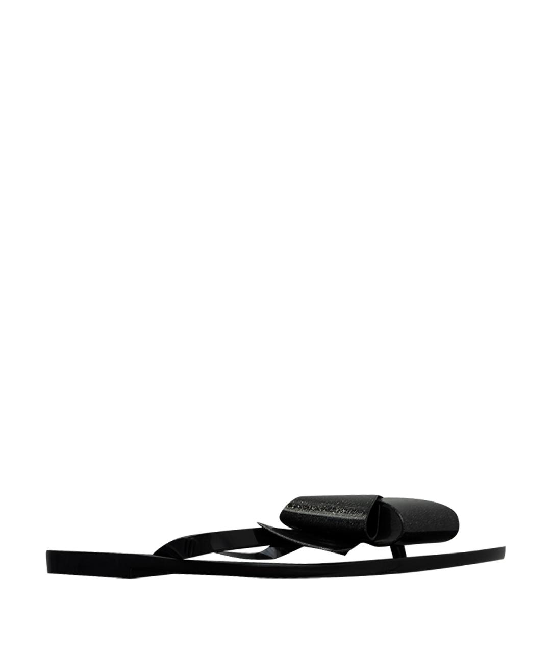 Melissa Черные резиновые шлепанцы, фото 1