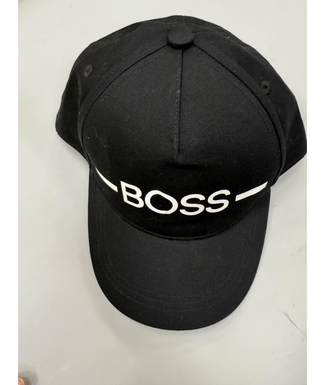 HUGO BOSS Черная хлопковая кепка/бейсболка, фото 3