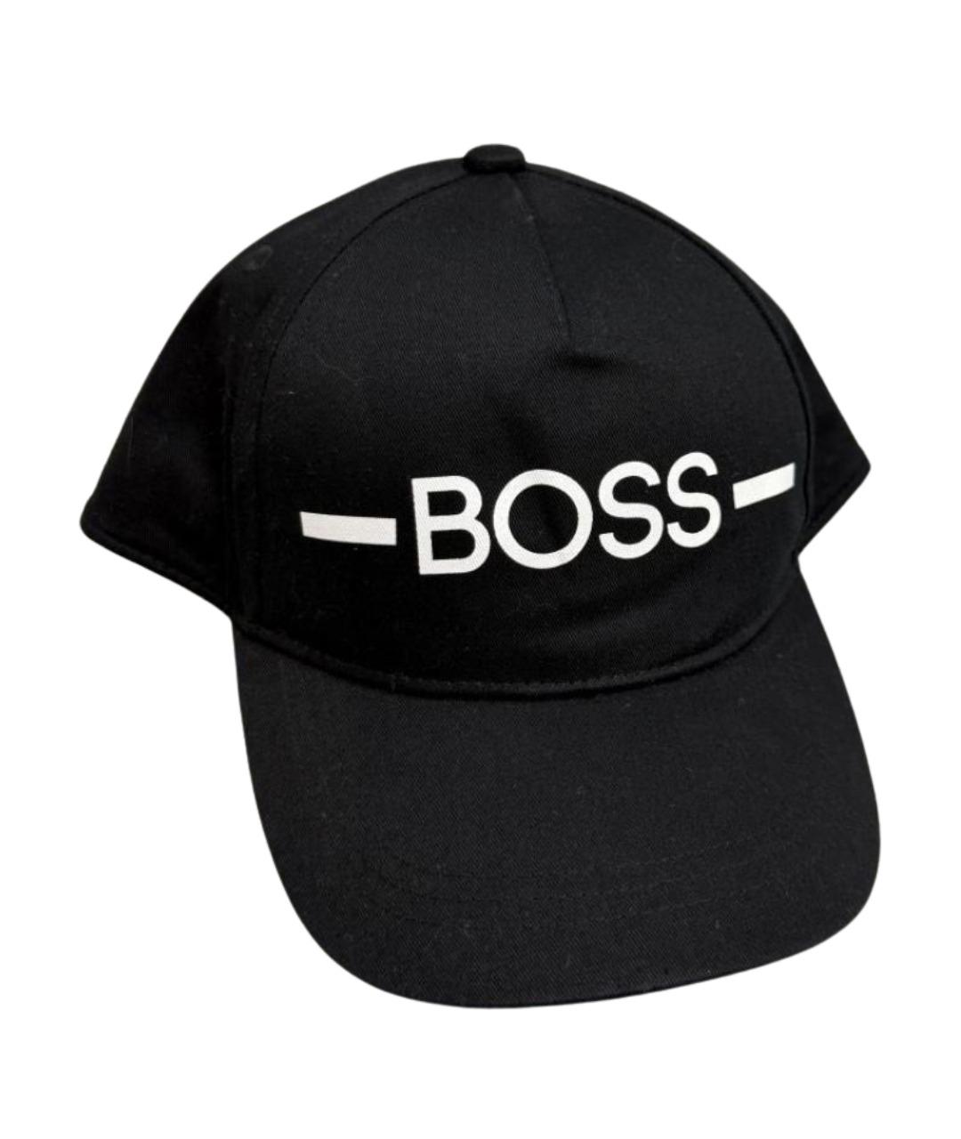 HUGO BOSS Черная хлопковая кепка/бейсболка, фото 1