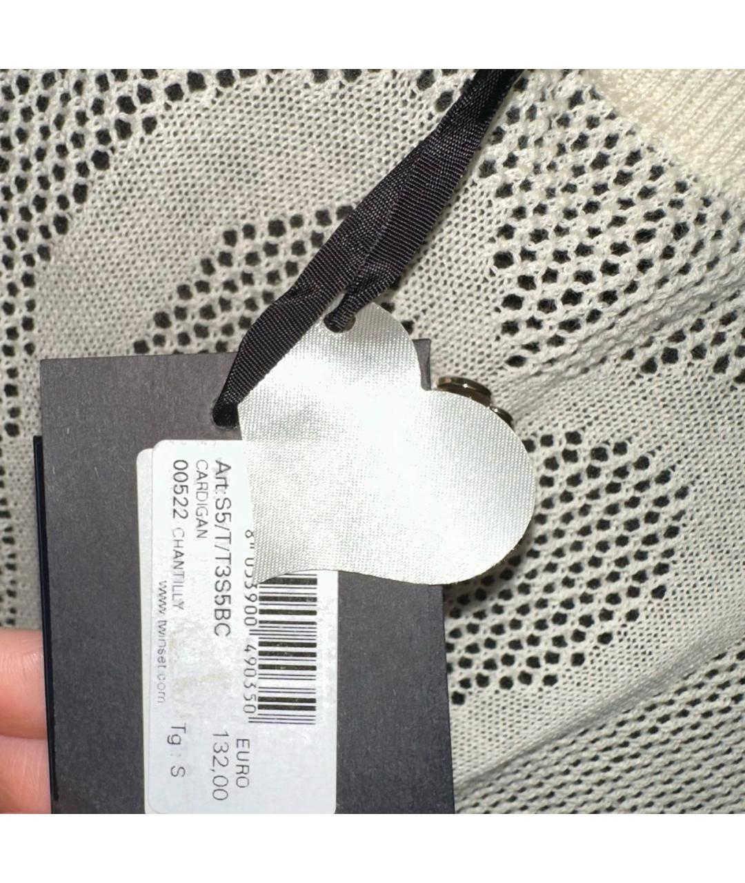 TWIN-SET Бежевый кардиган, фото 4