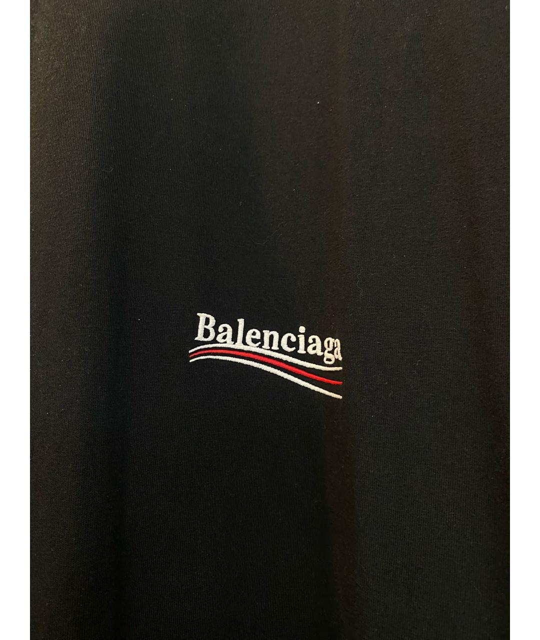 BALENCIAGA Черное хлопковое повседневное платье, фото 3