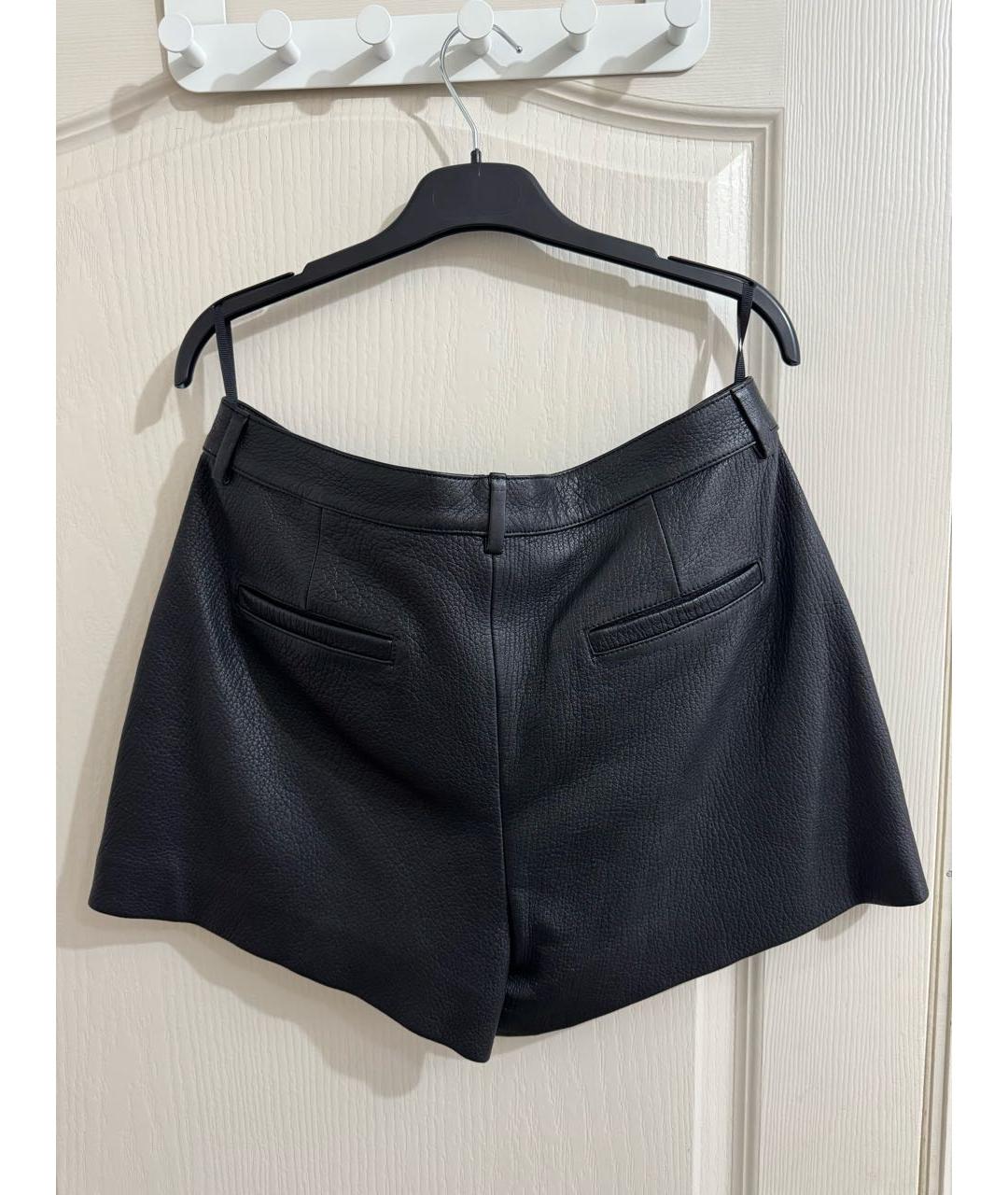 12 STOREEZ Черные кожаные шорты, фото 2
