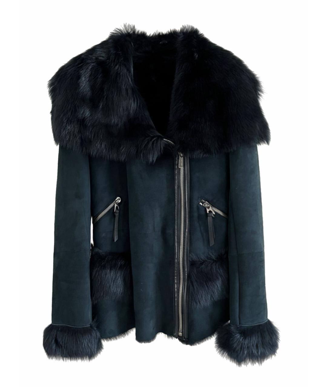 BARBARA BUI Черное замшевое пальто, фото 1