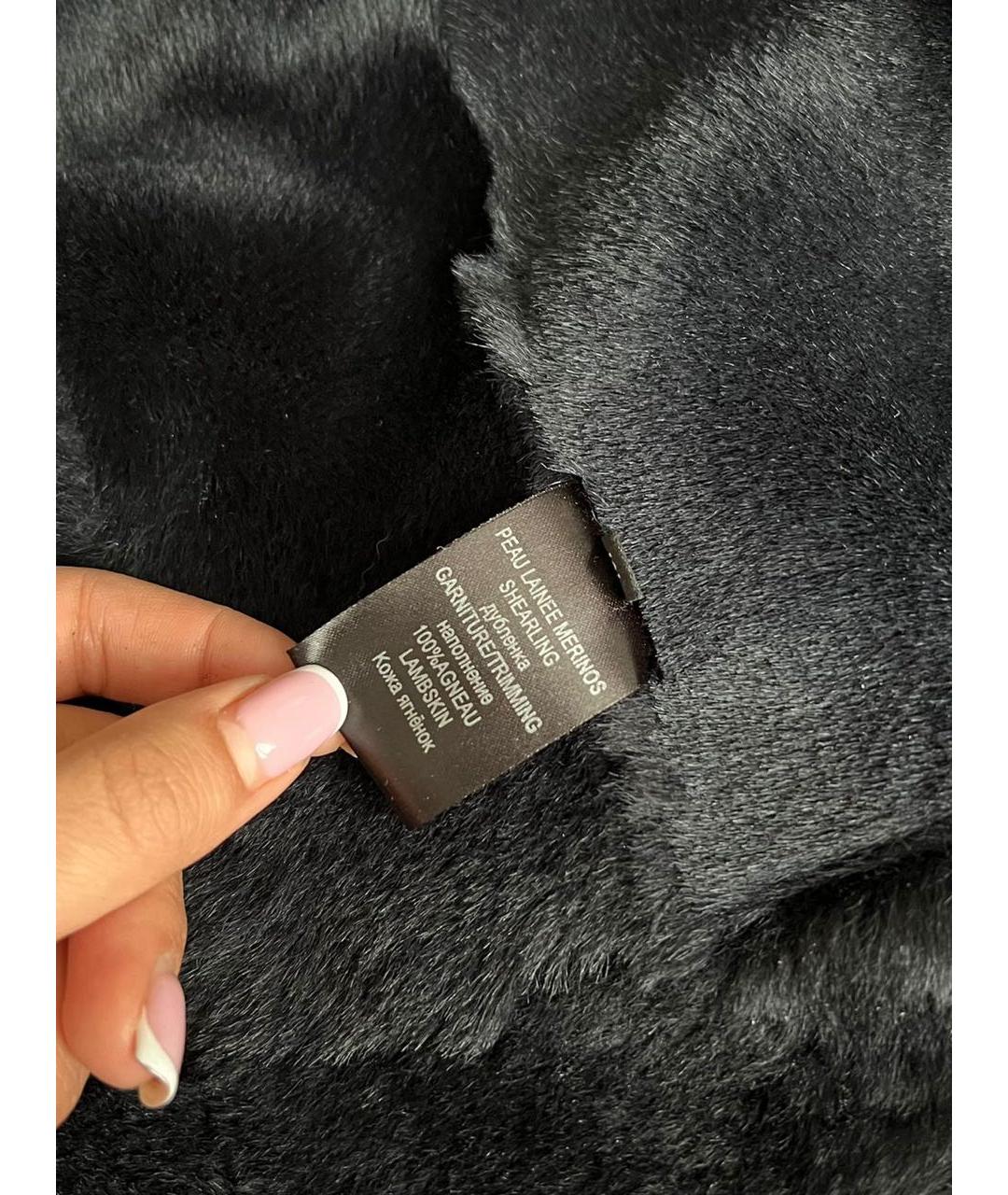 BARBARA BUI Черное замшевое пальто, фото 4