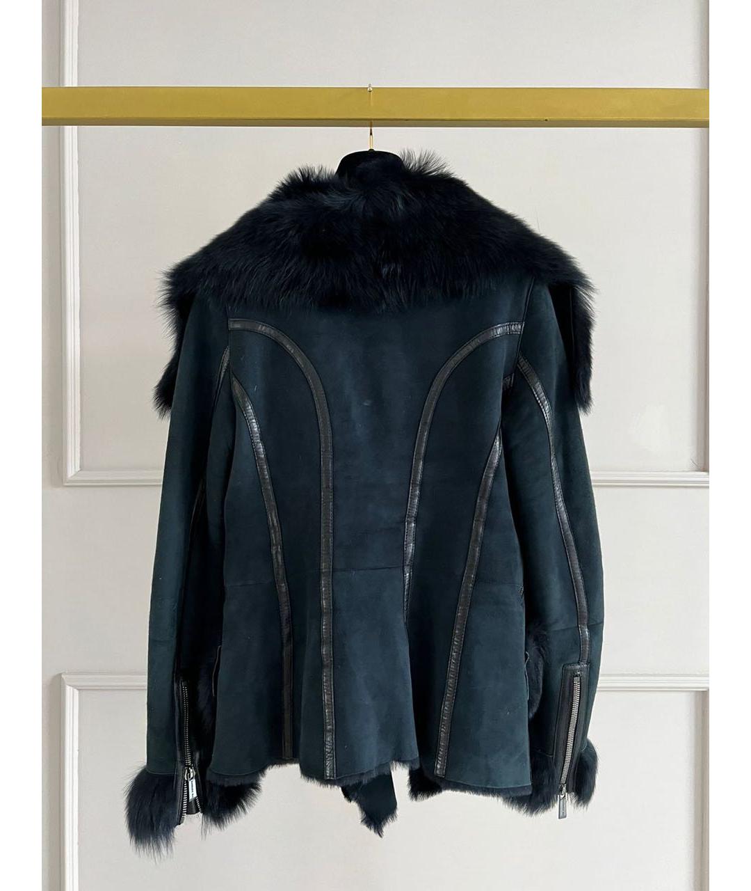 BARBARA BUI Черное замшевое пальто, фото 2