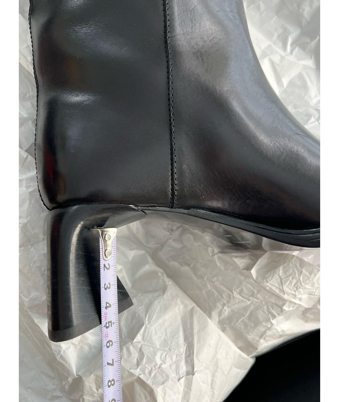 ALEXANDER WANG Черные кожаные сапоги, фото 4