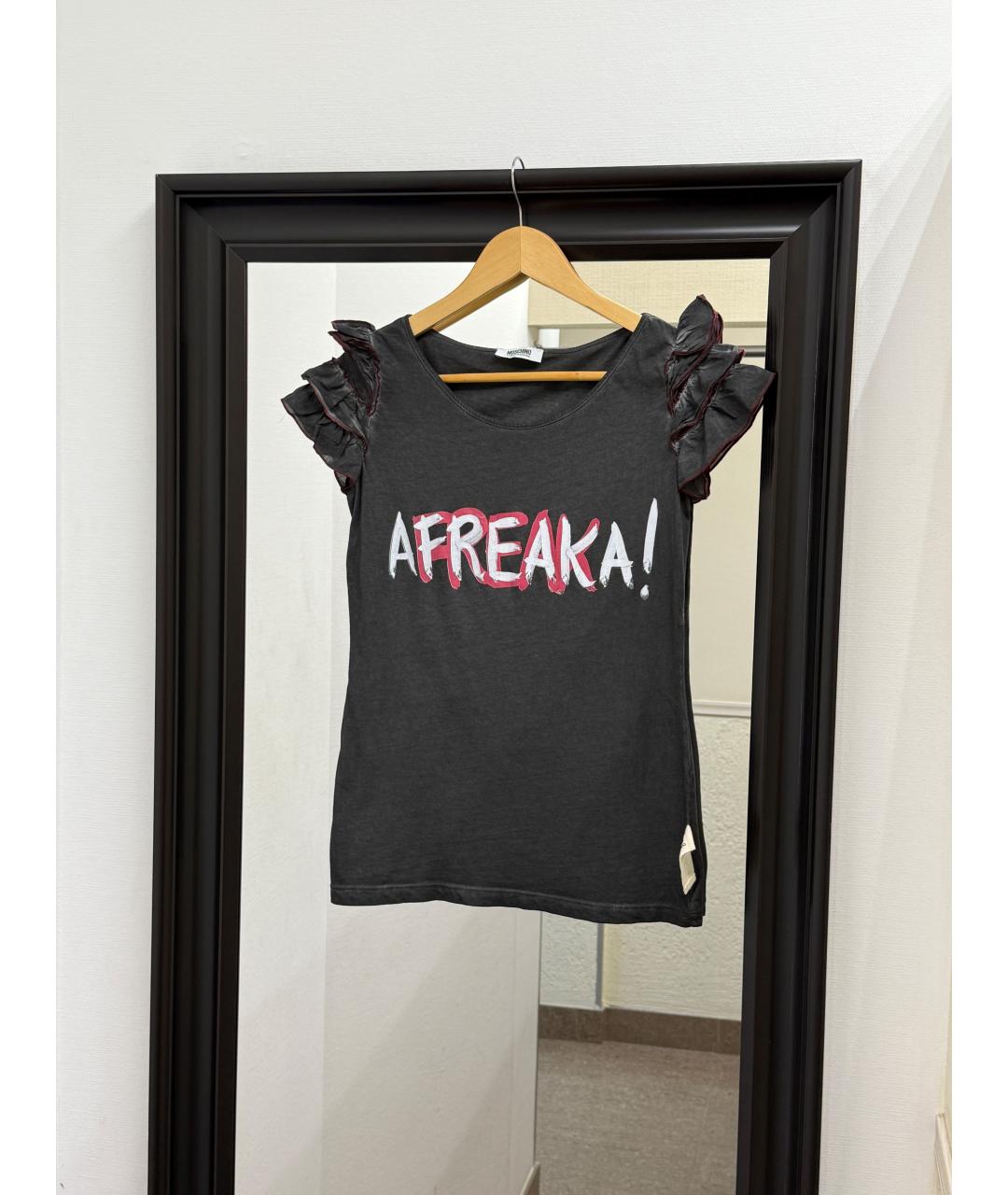 MOSCHINO Хлопковая футболка, фото 10